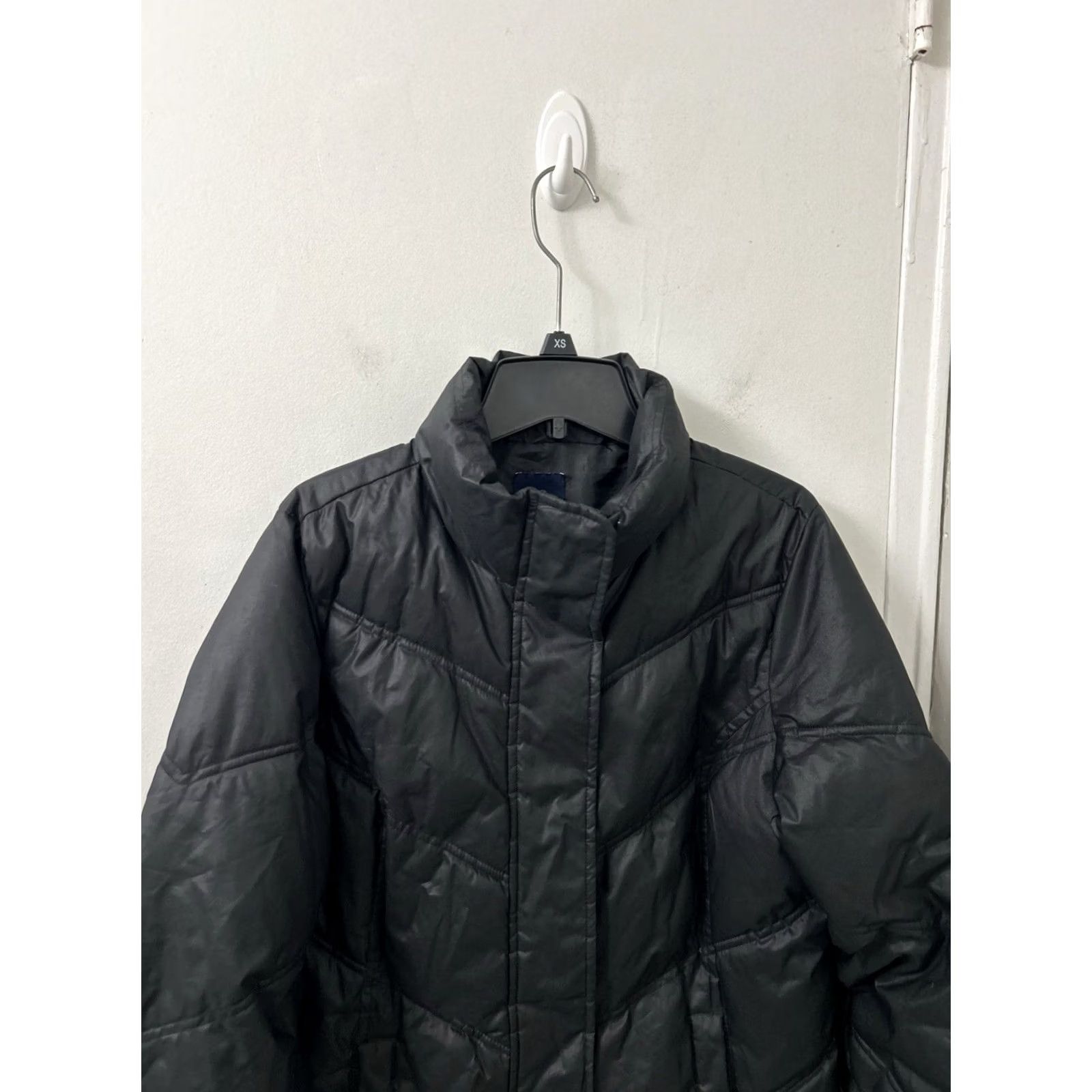 Gap Gap Puffer Jacket Womens M Black Full Zip Quilted L/S Pockets Zipper Winter Fall Casual Travel Men? No Size M / US 6-8 / IT 42-44 - 2 Thumbnail