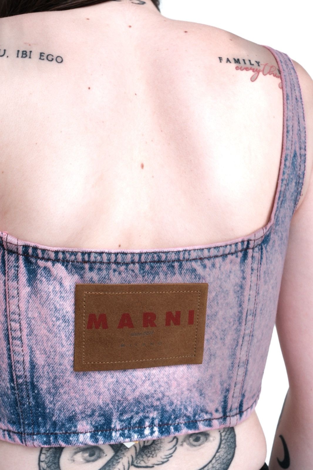 Marni Marni Pink Paneled Denim Tank top Size S / US 4 / IT 40 - 14 Thumbnail