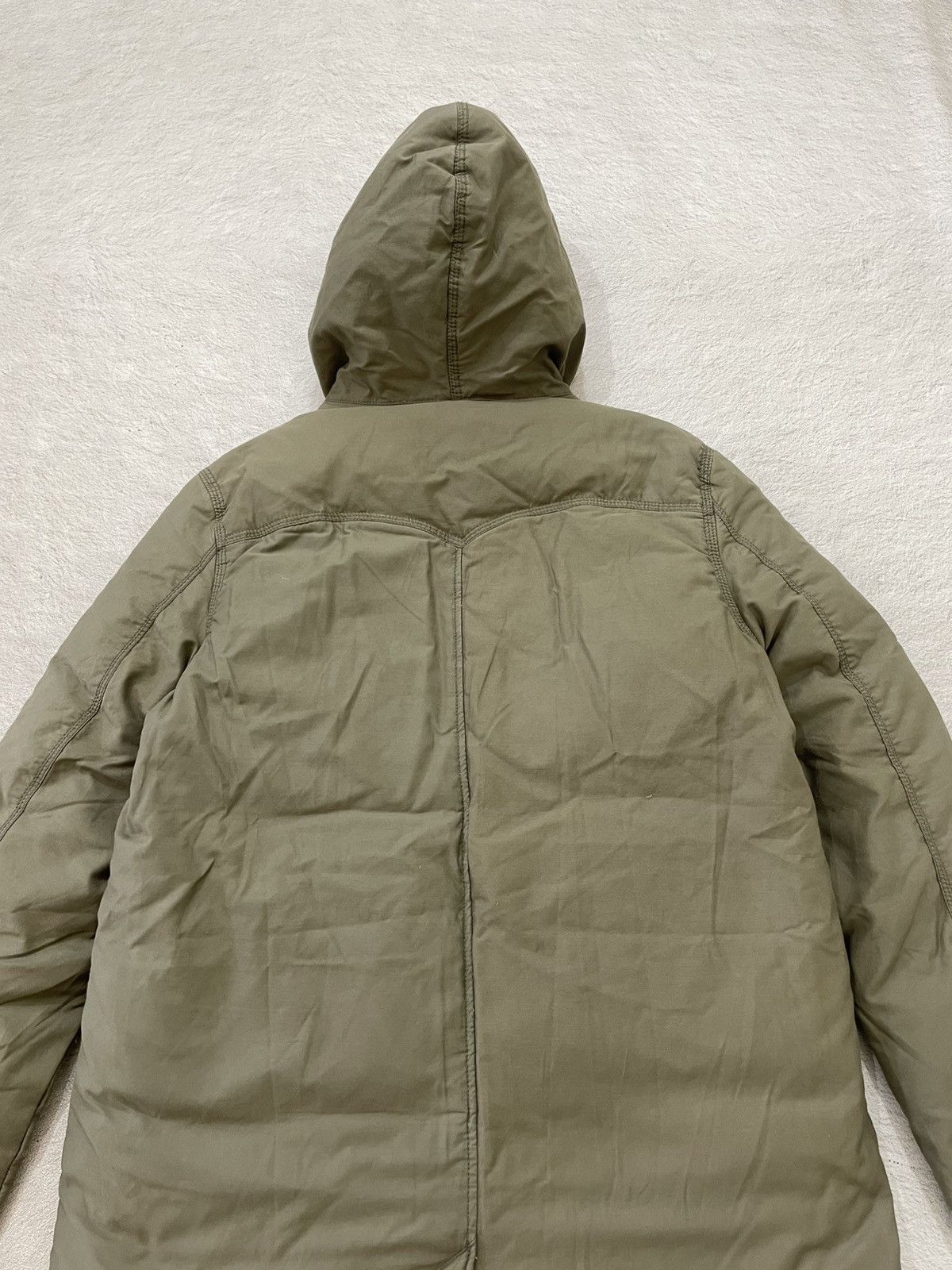 Levi's 2000s Vintage Levi’s Hooded Puffer Winter Parka Jacket Olive Size US XL / EU 56 / 4 - 13 Thumbnail