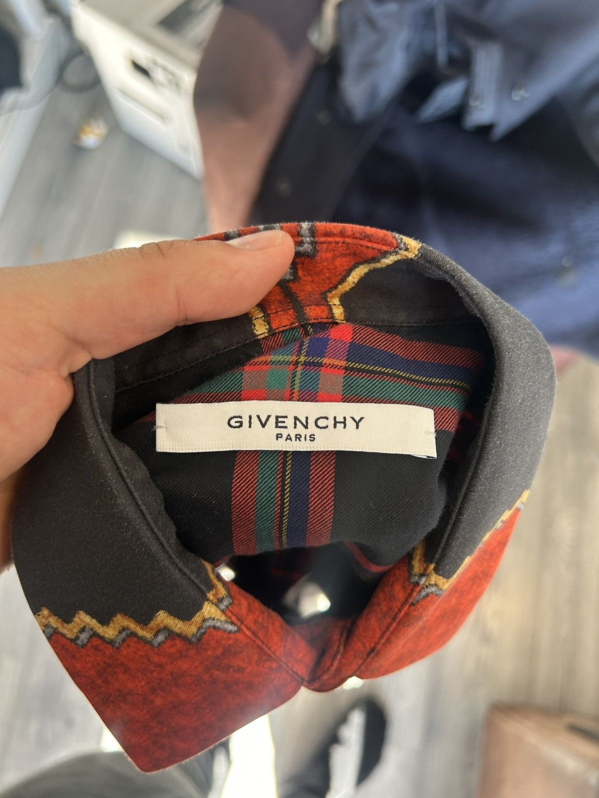 Givenchy Plaid Button-Up Shirt Size US S / EU 44-46 / 1 - 9 Thumbnail