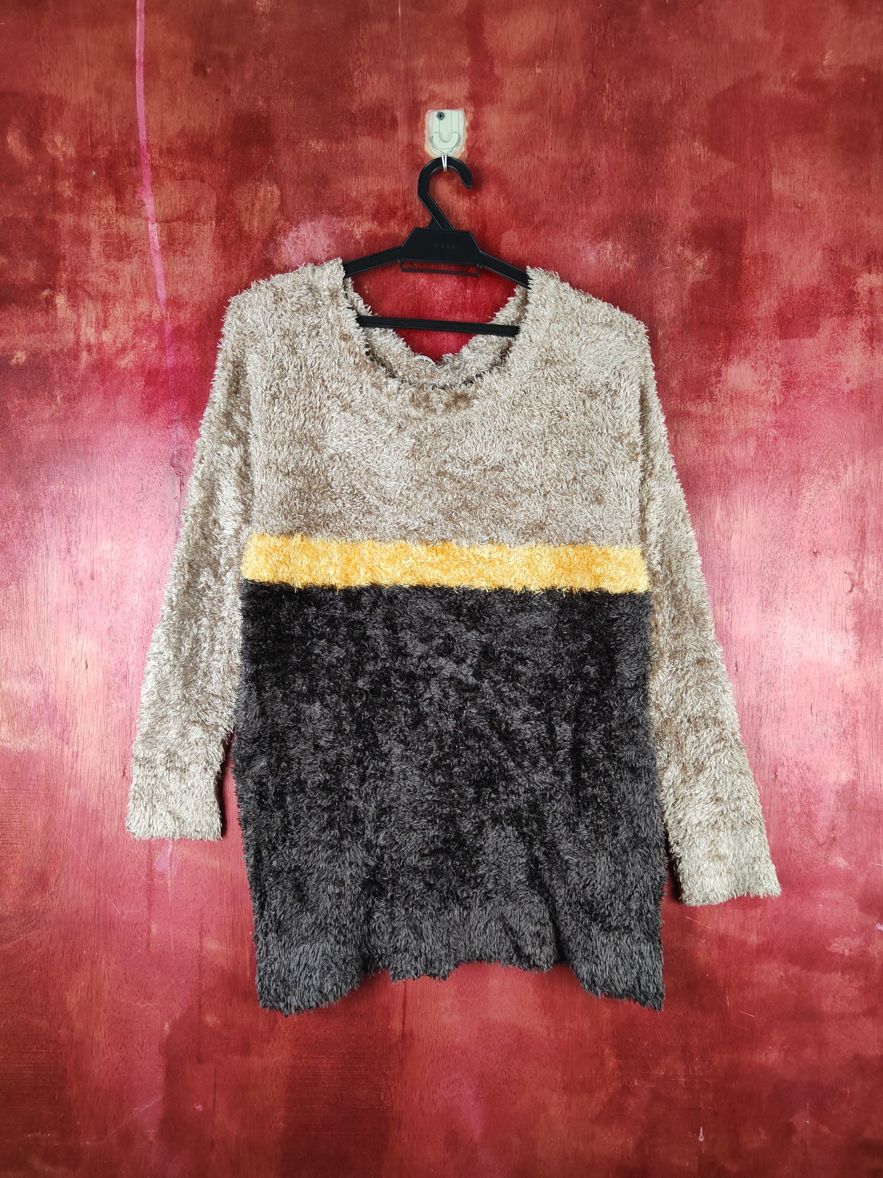 Japanese Brand × Vintage Artists Design by Persodea Brown Fur Mohair Knitwear Size M / US 6-8 / IT 42-44 - 1 Thumbnail
