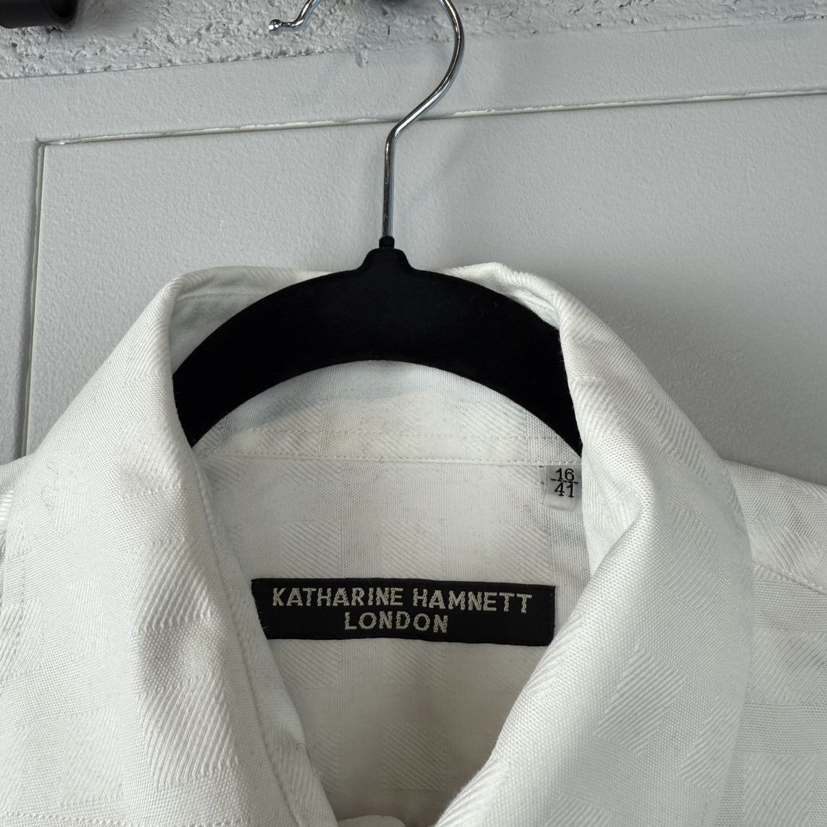 Katharine Hamnett London Vintage Kathrarine Hamnett London Shirt Button Up Size US L / EU 52-54 / 3 - 3 Thumbnail