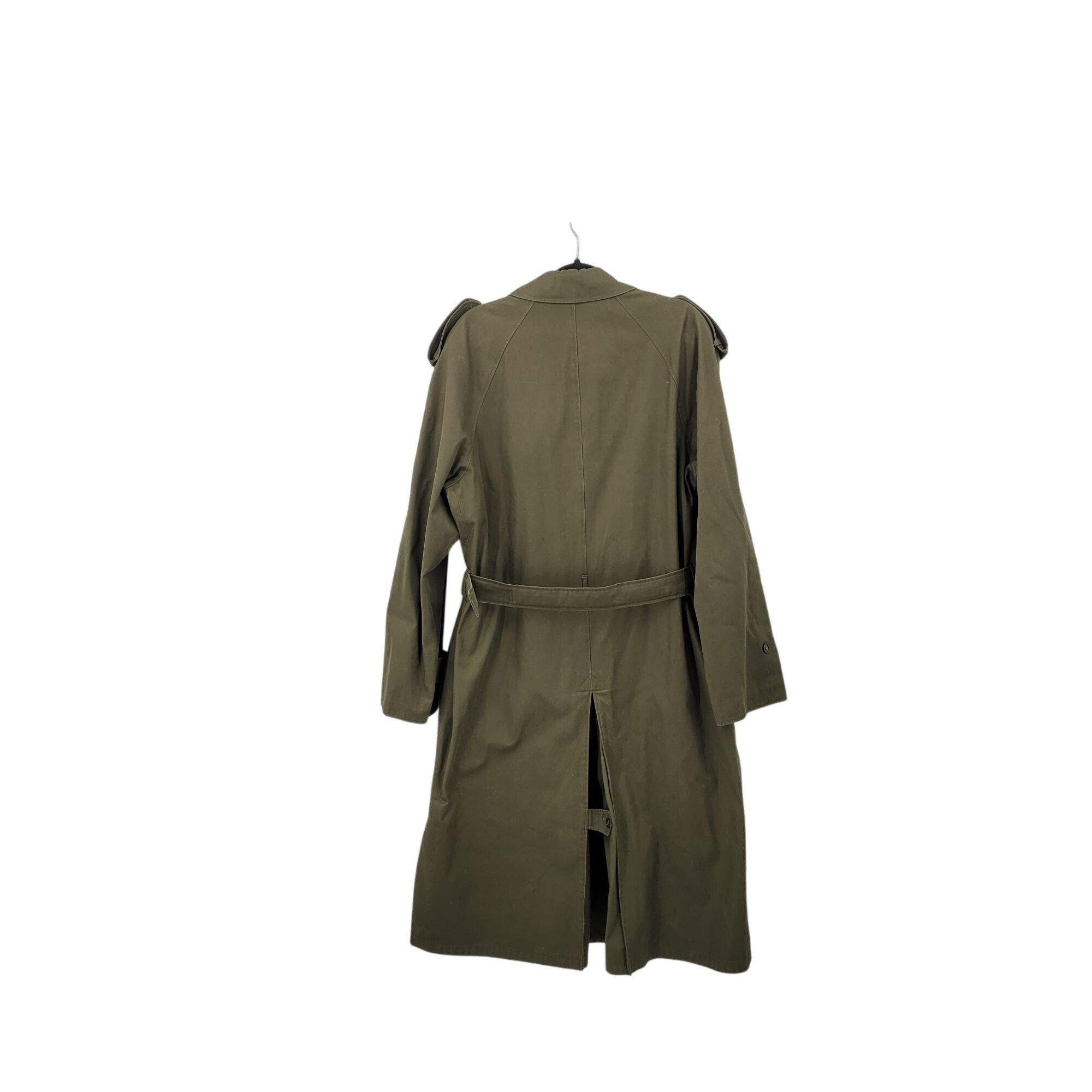 Vintage Vintage Army Green Military Trench Coat XL Belt Shoulder Tab Size US XL / EU 56 / 4 - 12 Thumbnail
