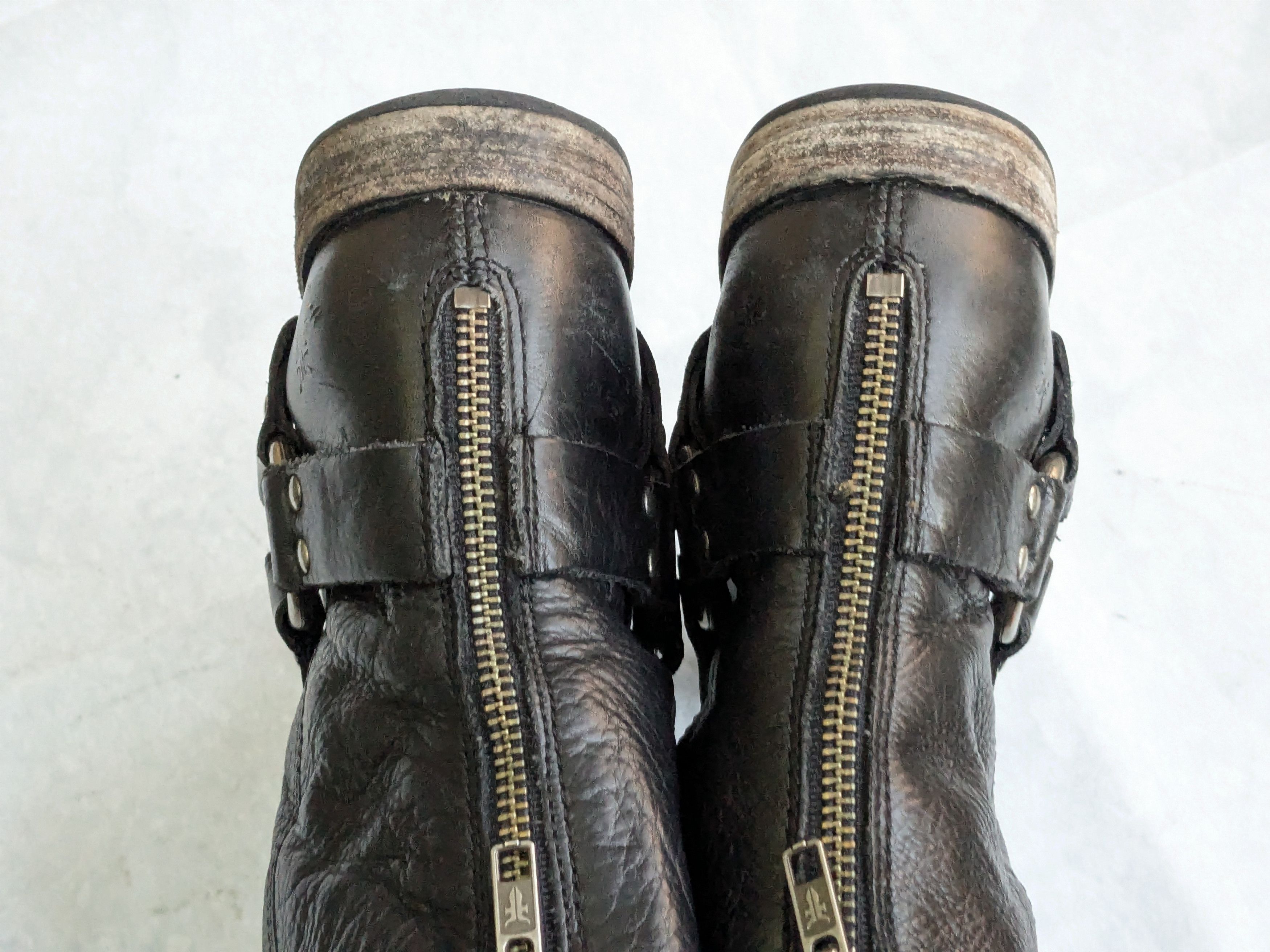 Frye Frye Harness Boots Black 7 Leather Back Zip Size US 7 / EU 40 - 13 Thumbnail