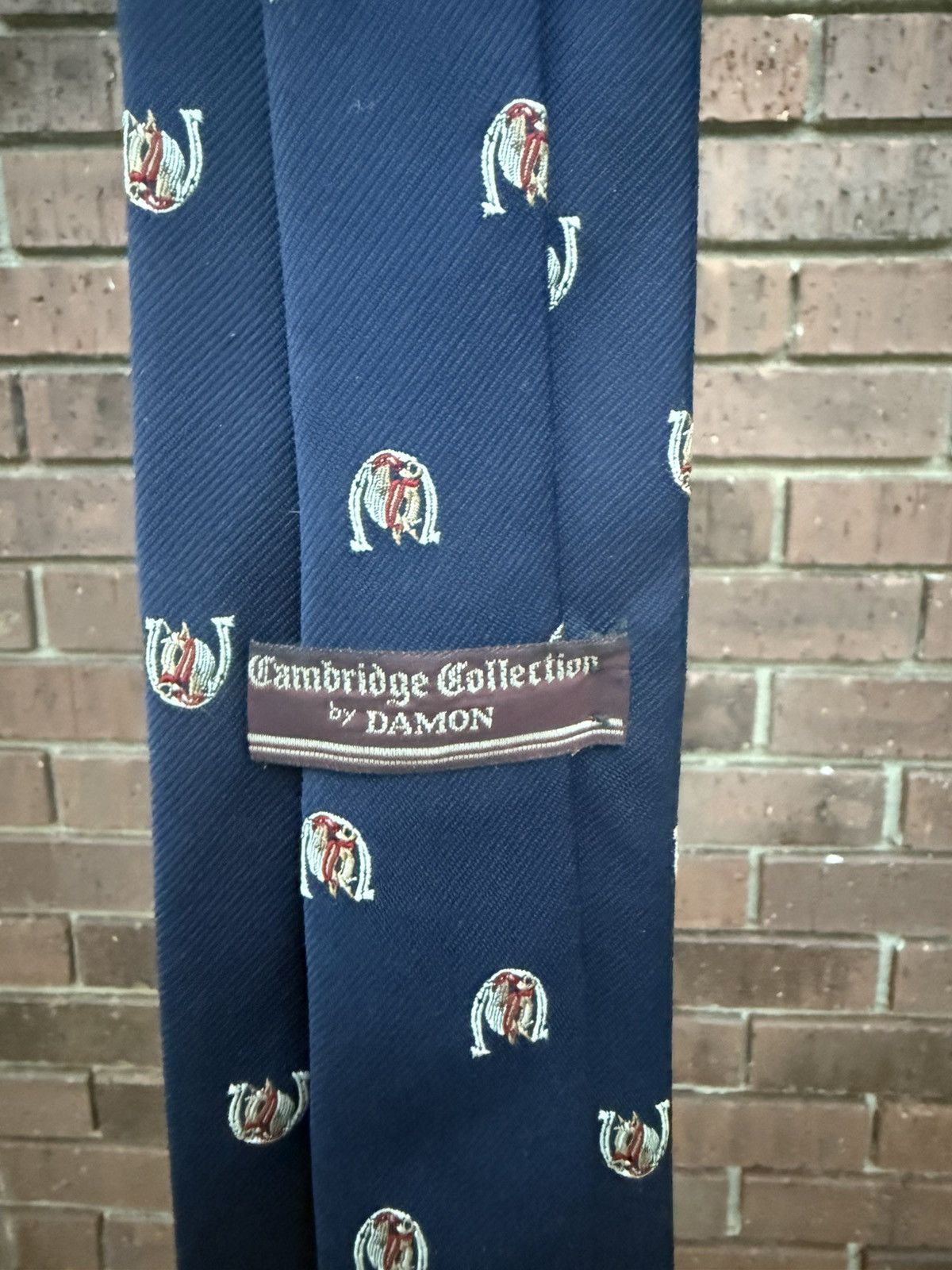 Cambridge Satchel Company VTG Cambridge Collection By Damon Mens Neck Tie Equestrian Size ONE SIZE - 5 Thumbnail