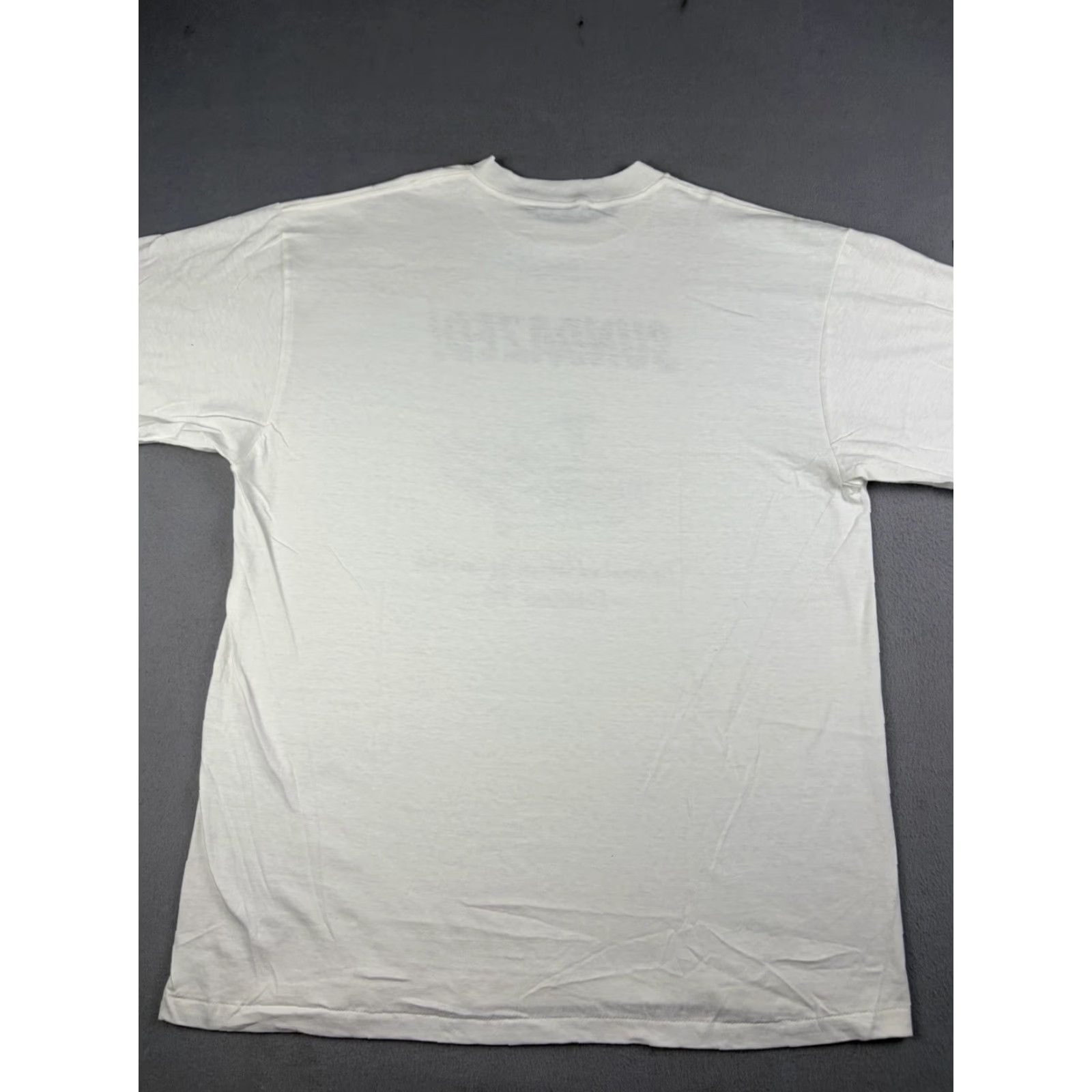 Vintage VINTAGE Oneita T-Shirt Rock Music Crew Neck Short Sleeve White XL Mens USA Made Graphic Print 90s Sundazed Record Label Size US XL / EU 56 / 4 - 4 Thumbnail