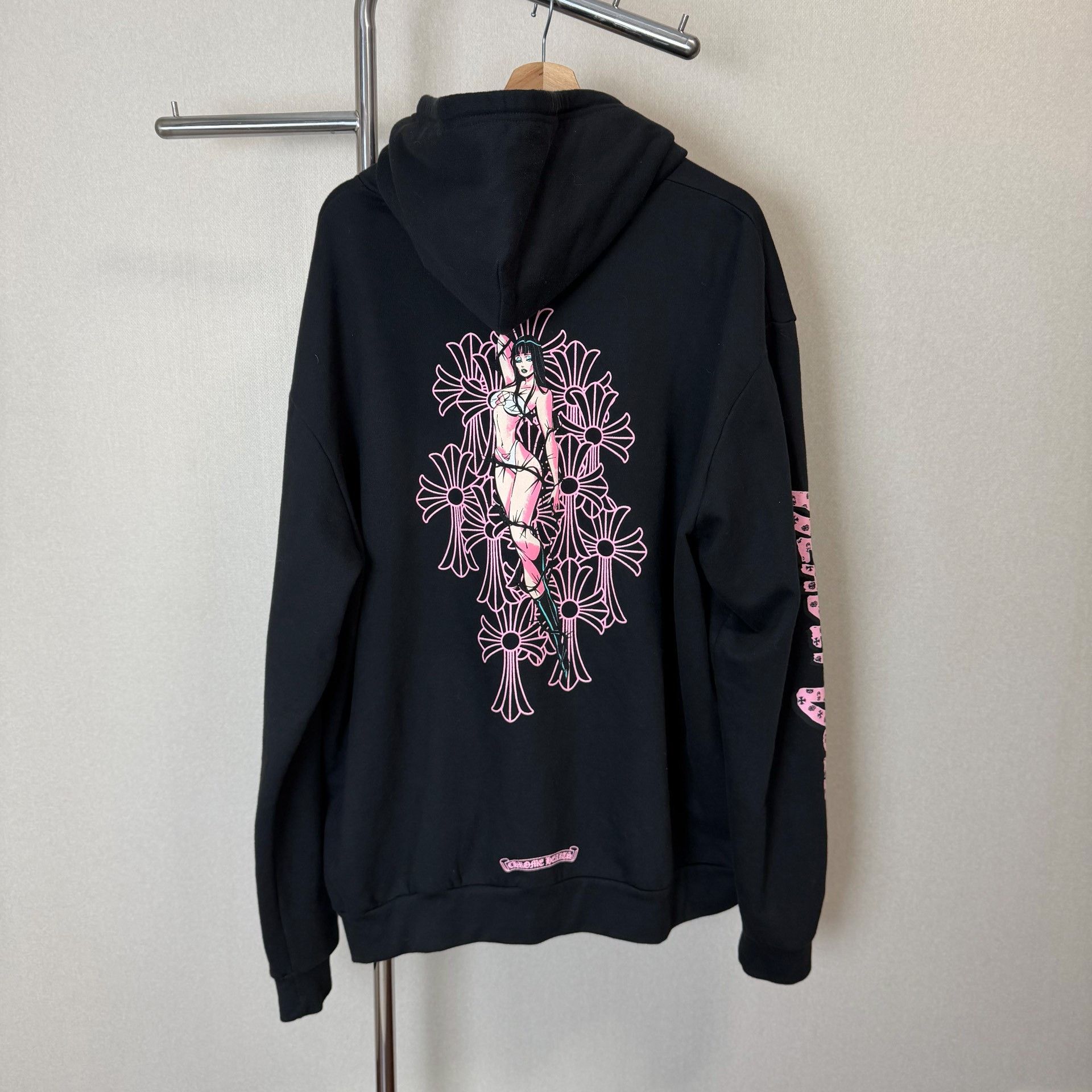 Chrome Hearts Chrome Hearts x Deadly Doll Pink Script Zip-Up Hoodie Size US XL / EU 56 / 4 - 2 Thumbnail