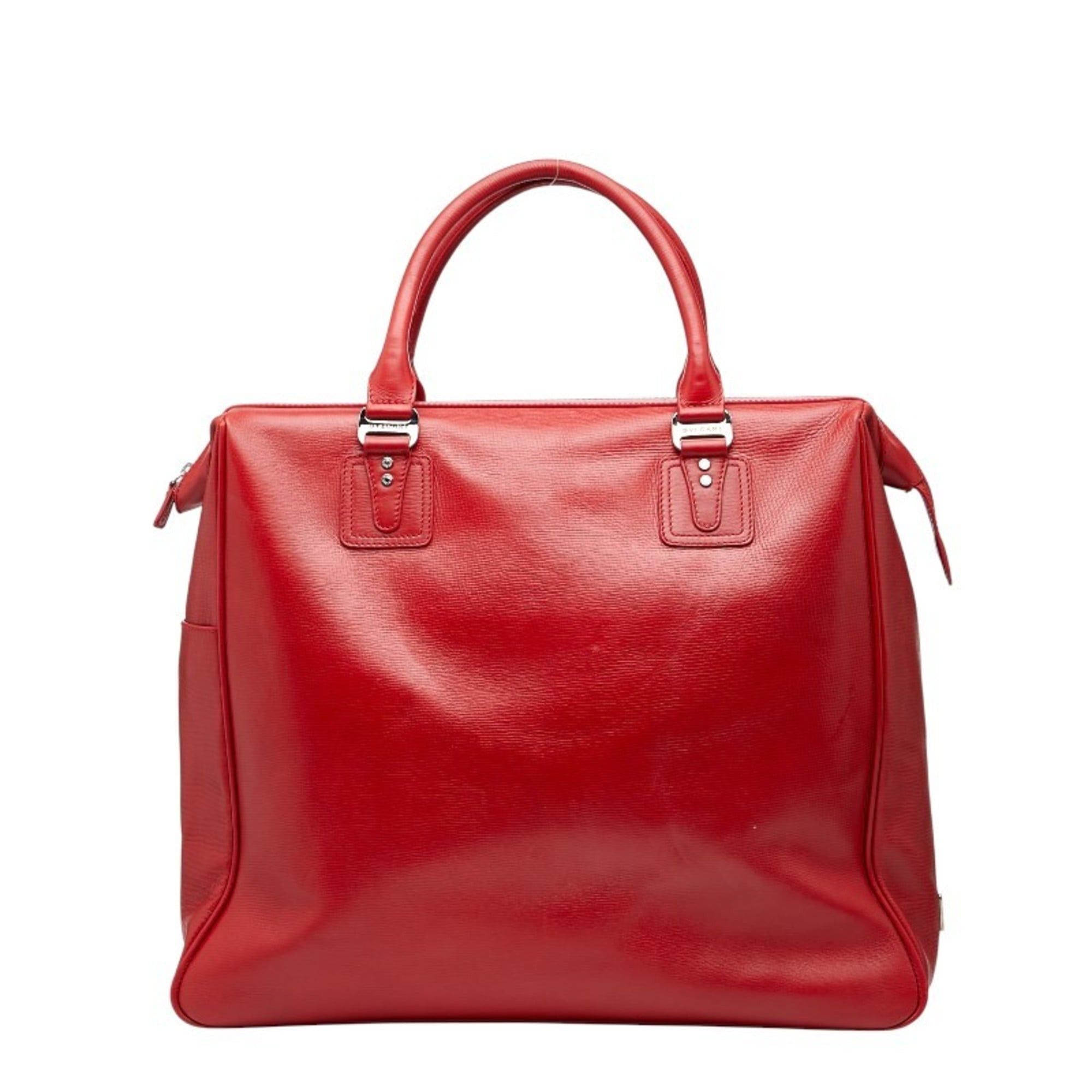 Bvlgari BVLGARI Boston bag in red leather for women Size ONE SIZE - 1 Thumbnail