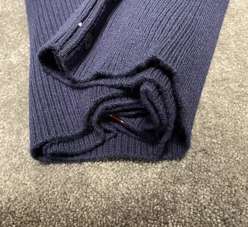 Thom Browne Thom BrowneDark blue cashmere pullover sweater 2503-Nextar Size US L / EU 52-54 / 3 - 5 Thumbnail