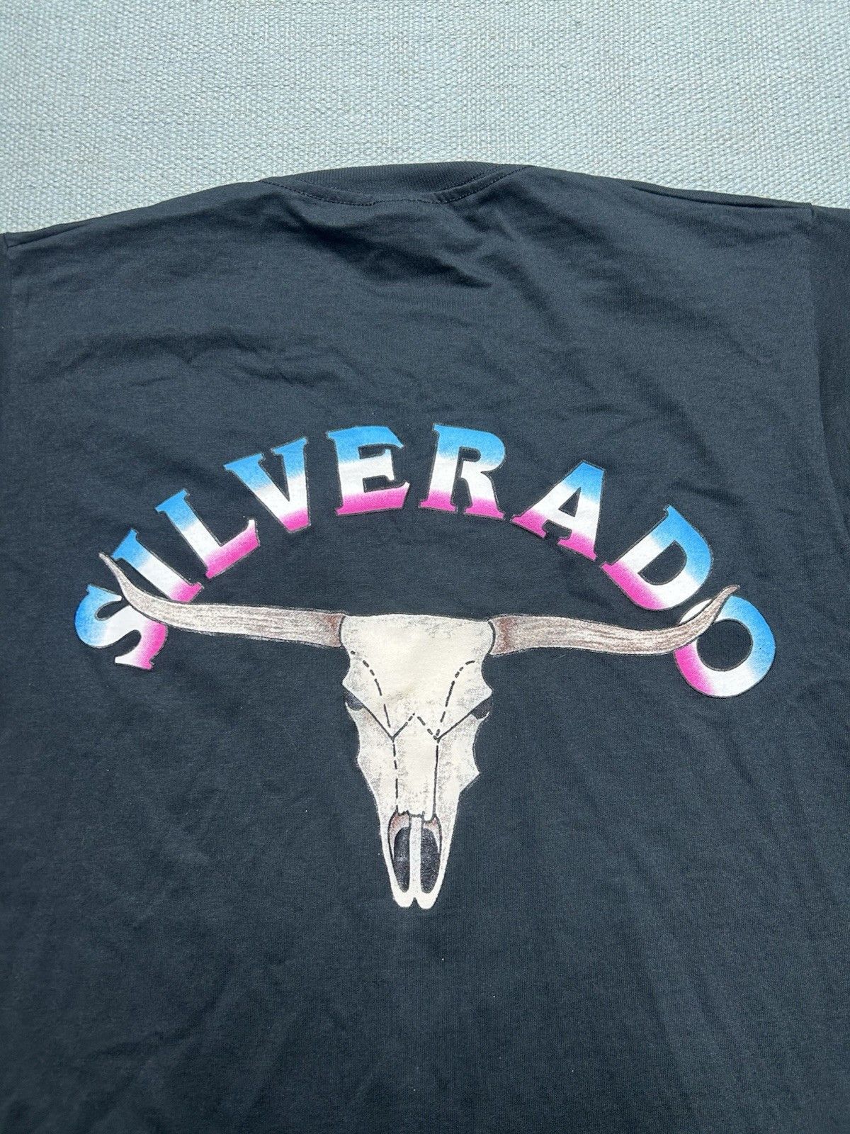 Vintage Vintage t shirt Chevy Silverado truck car cow skull medium Size US M / EU 48-50 / 2 - 2 Thumbnail