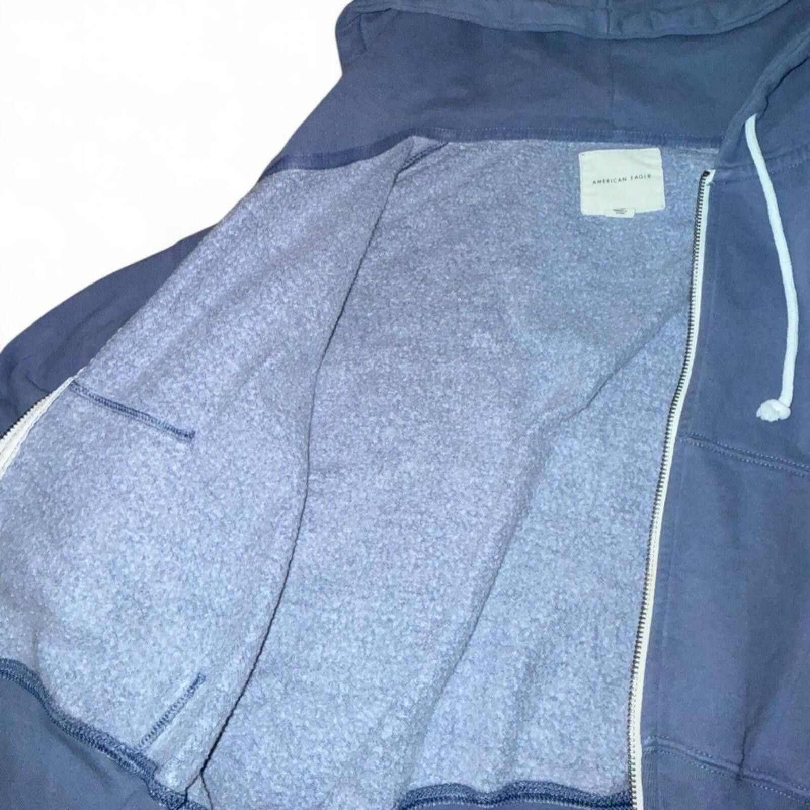 American Eagle Outfitters American Eagle Blue Zip Up Hoodie Size S / US 4 / IT 40 - 6 Thumbnail