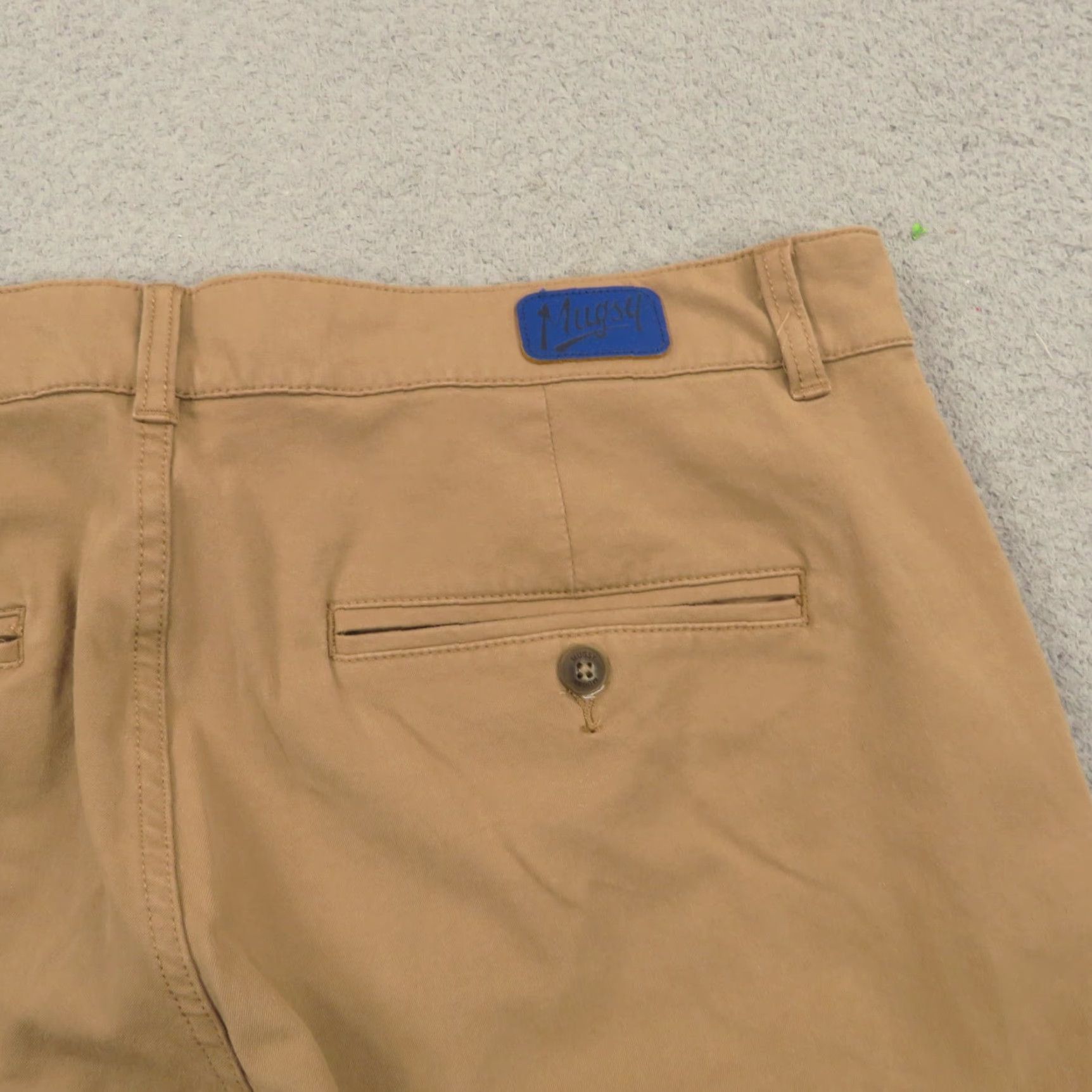 Vintage Mugsy Pants Mens 38x36 Belmonts Slim Straight Khaki 5 Pocket Chinos Flex Office Size US 38 / EU 54 - 4 Thumbnail