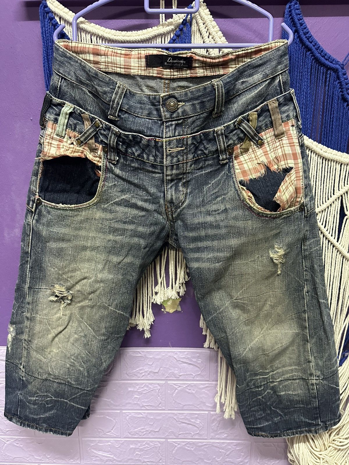 Jean Paul Gaultier Dominate handcrafted jeans double waist Size US 31 - 1 Thumbnail