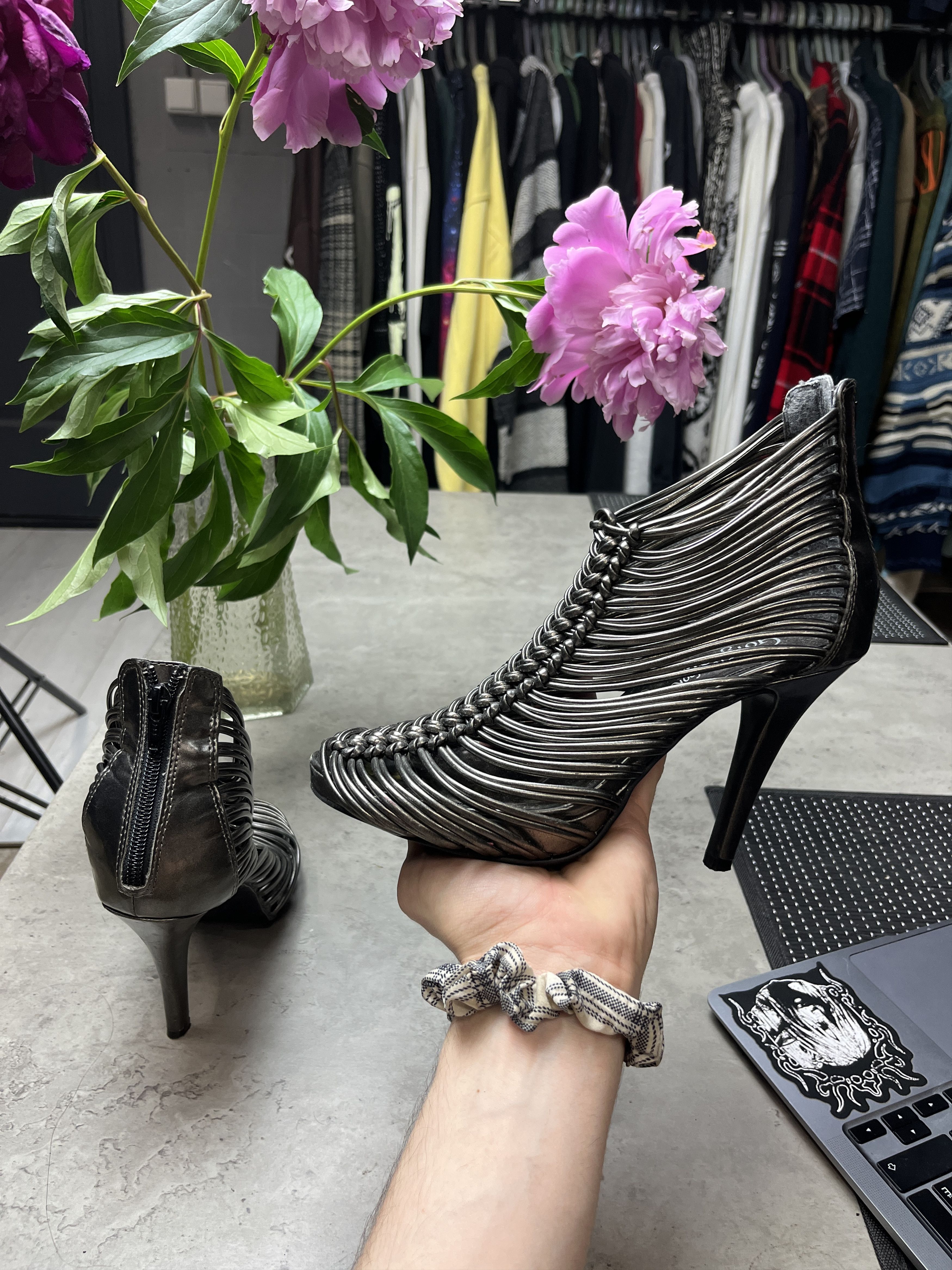 Other 2000s STRAPPY CAGE STILETTO BOOTIES - 5150 Size US 8 / IT 38 - 6 Thumbnail