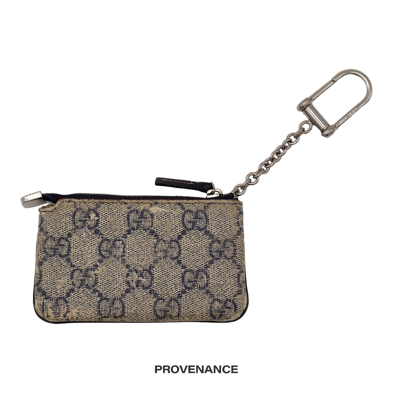 Gucci 🔴 Gucci Key Pouch Cles - GG Supreme Navy Size ONE SIZE - 2 Thumbnail