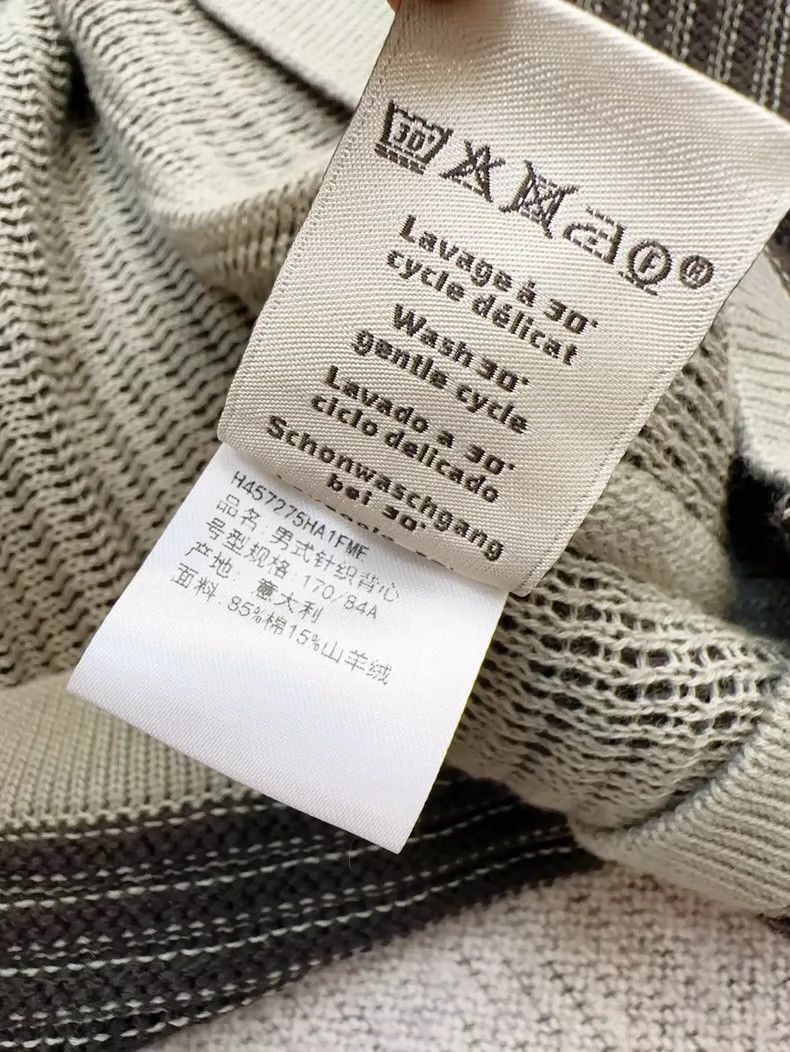 Hermes Hermes Gray Striped Knit Vest Size M-2506 Size M / US 6-8 / IT 42-44 - 7 Thumbnail