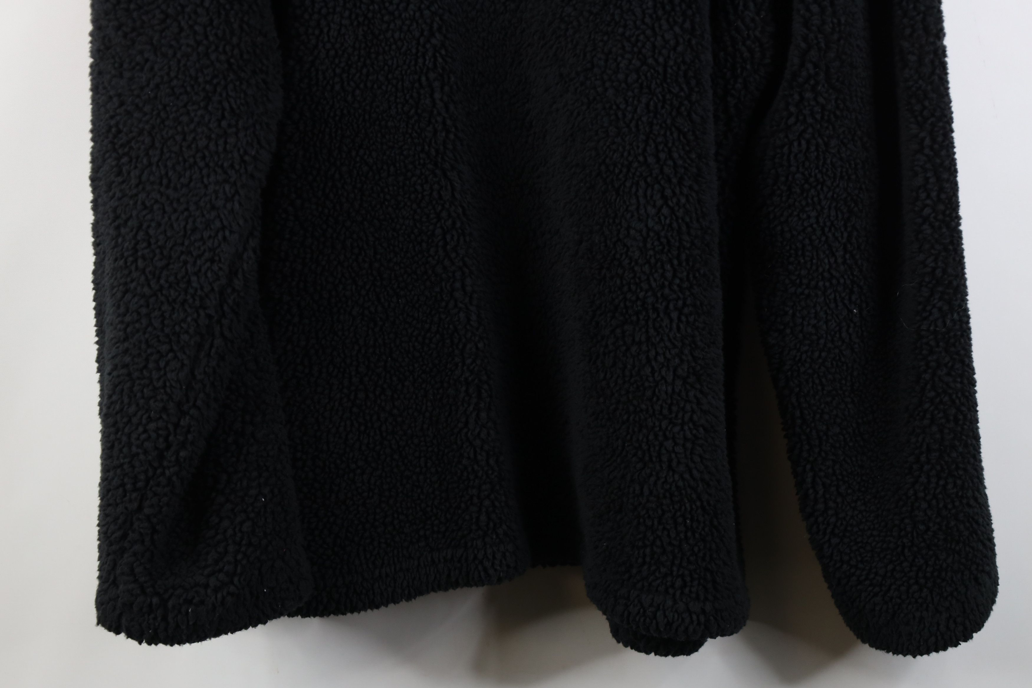 Vintage Vintage Y2K Streetwear Pile Fleece Pullover Sweater Black Size US XL / EU 56 / 4 - 13 Thumbnail