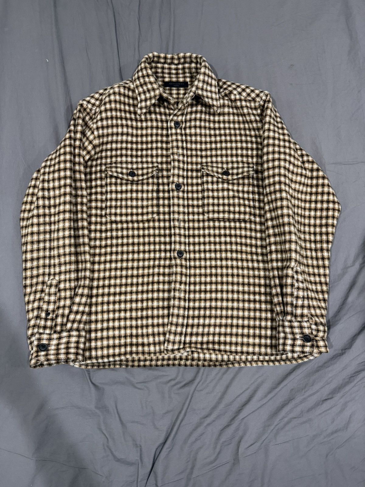 Allsaints ALLSAINTS GOLD BLACK FLANNEL Size US M / EU 48-50 / 2 - 1 Thumbnail