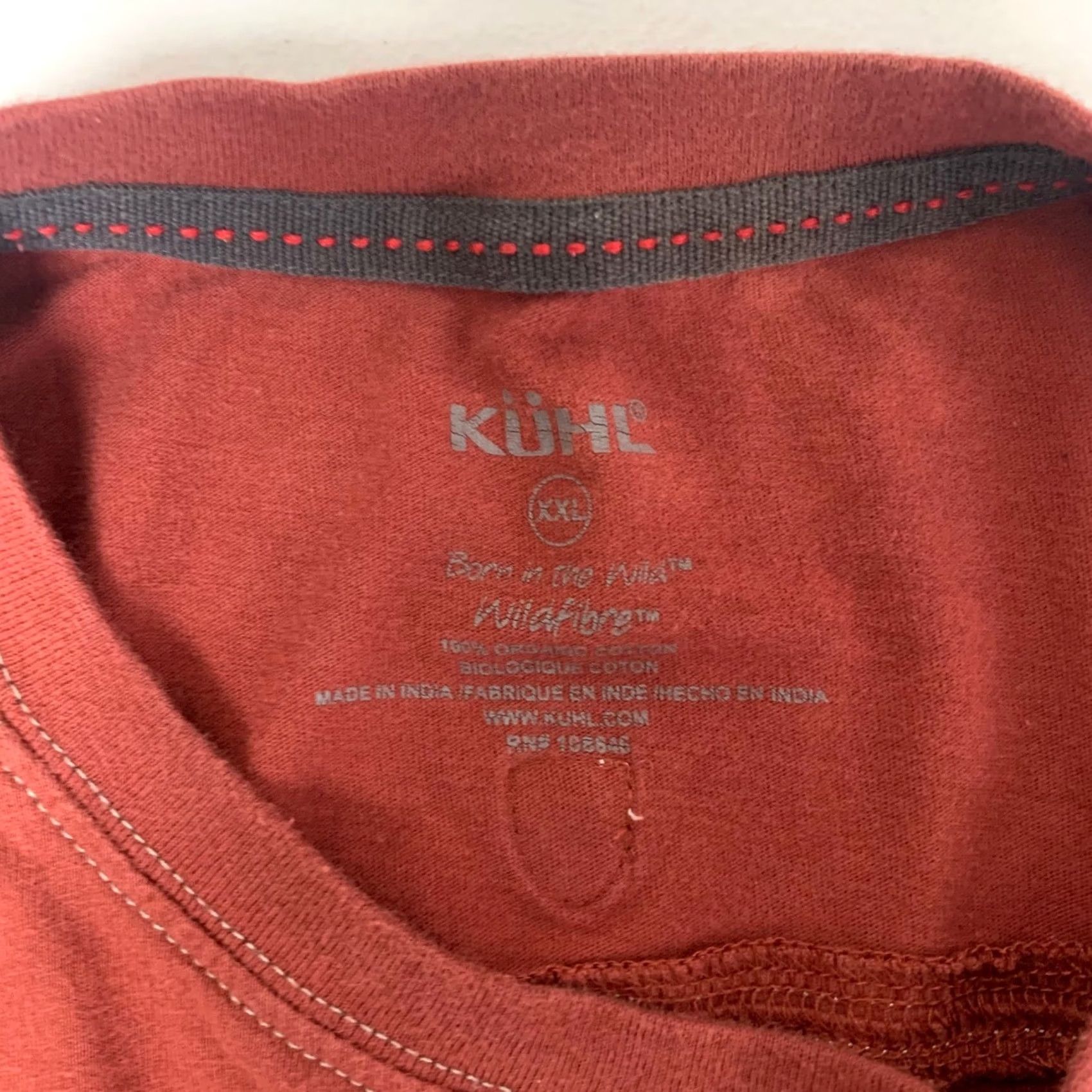 Vintage Kuhl Red Wildfibre Organic Cotton T-Shirt Mens XXL Short Sleeve Outdoor Tee Size US XXL / EU 58 / 5 - 3 Thumbnail