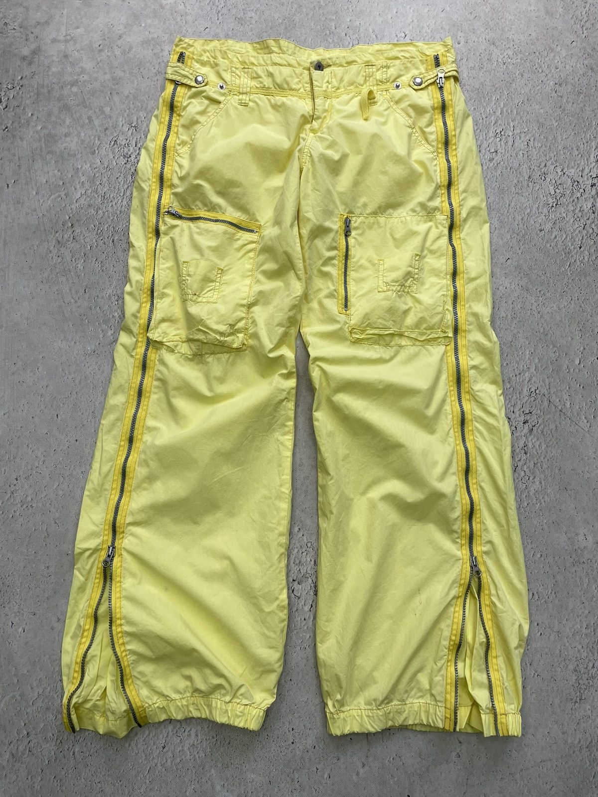 Tornado Mart Full Zipper y2k cargo japanese pants hype tornado mart style Size US 32 / EU 48 - 1 Thumbnail
