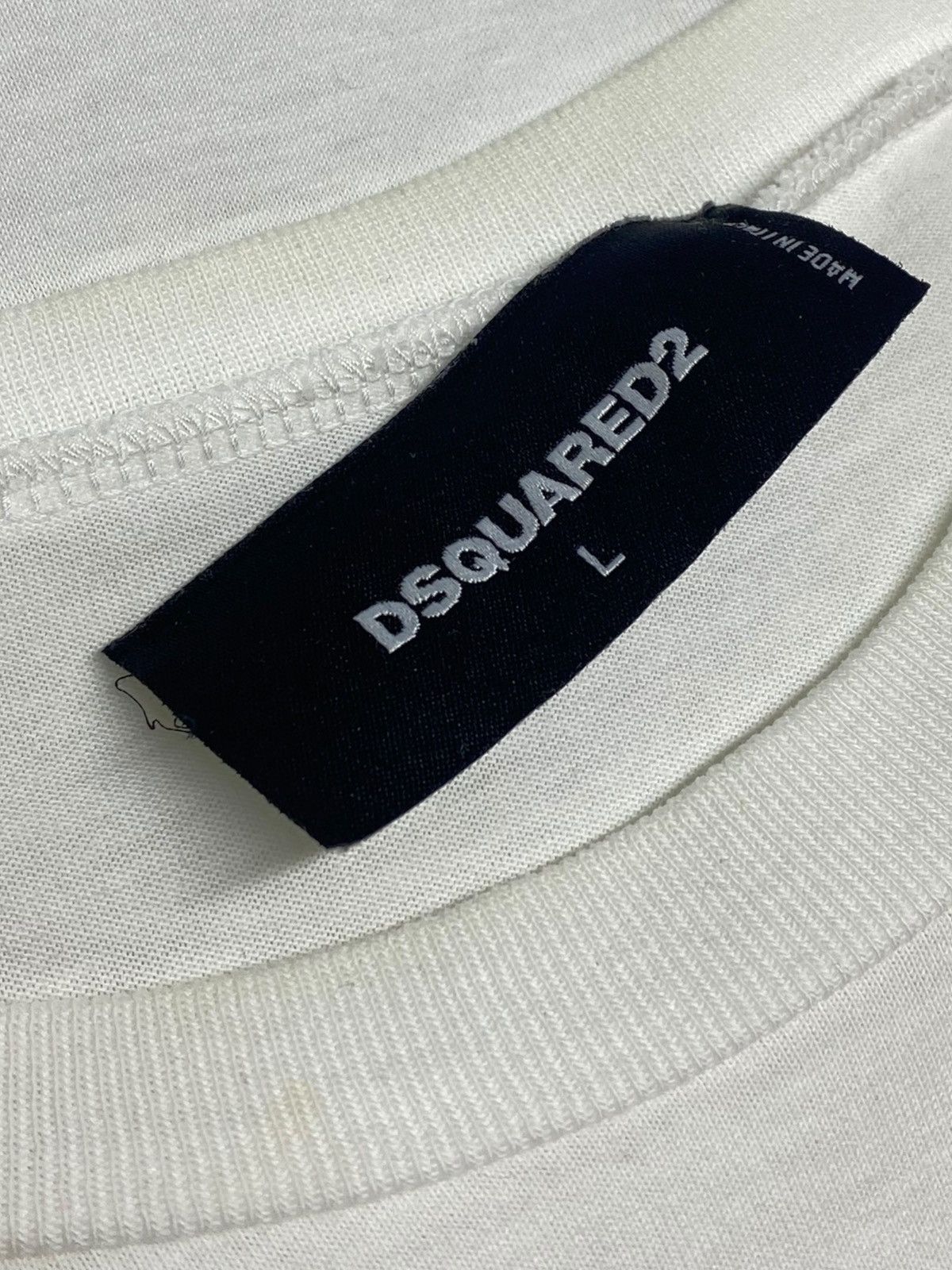 Dsquared2 🔥 DSQUARED2 BOLD LOGO DIAGONAL TEE Y2K ITALY FLEX Size US L / EU 52-54 / 3 - 11 Thumbnail