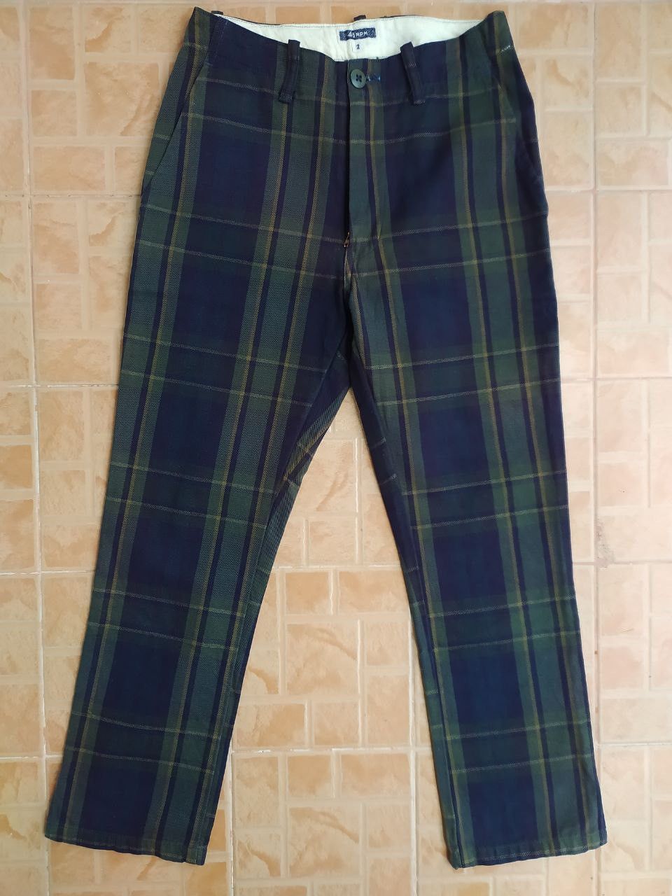 45rpm 45RPM JAPAN CHECKED PANTS CHINO SIZE 2 Size 26" / US 2 / IT 38 - 1 Thumbnail