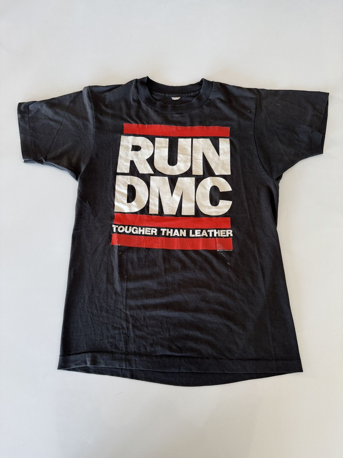 RUN DMC *RARE* VINTAGE 80s 1989 RUN DMC US TOUR TOUGHER THAN LEATHER Size US M / EU 48-50 / 2 - 8 Thumbnail