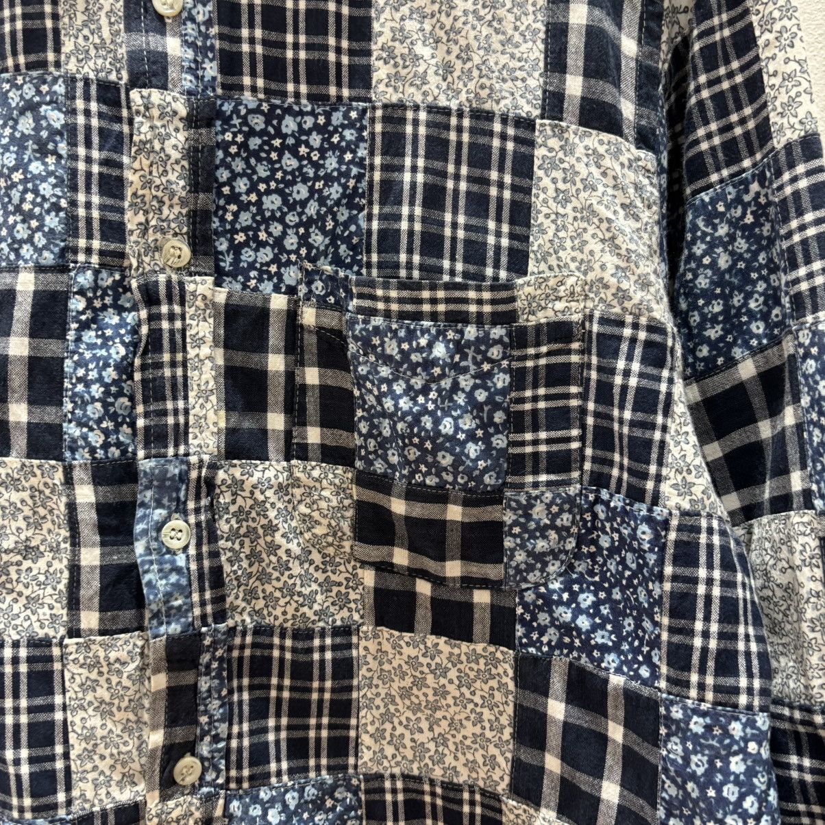 Japanese Brand Vtg Hang ten Patchwork Boro Shirt Size US L / EU 52-54 / 3 - 3 Thumbnail
