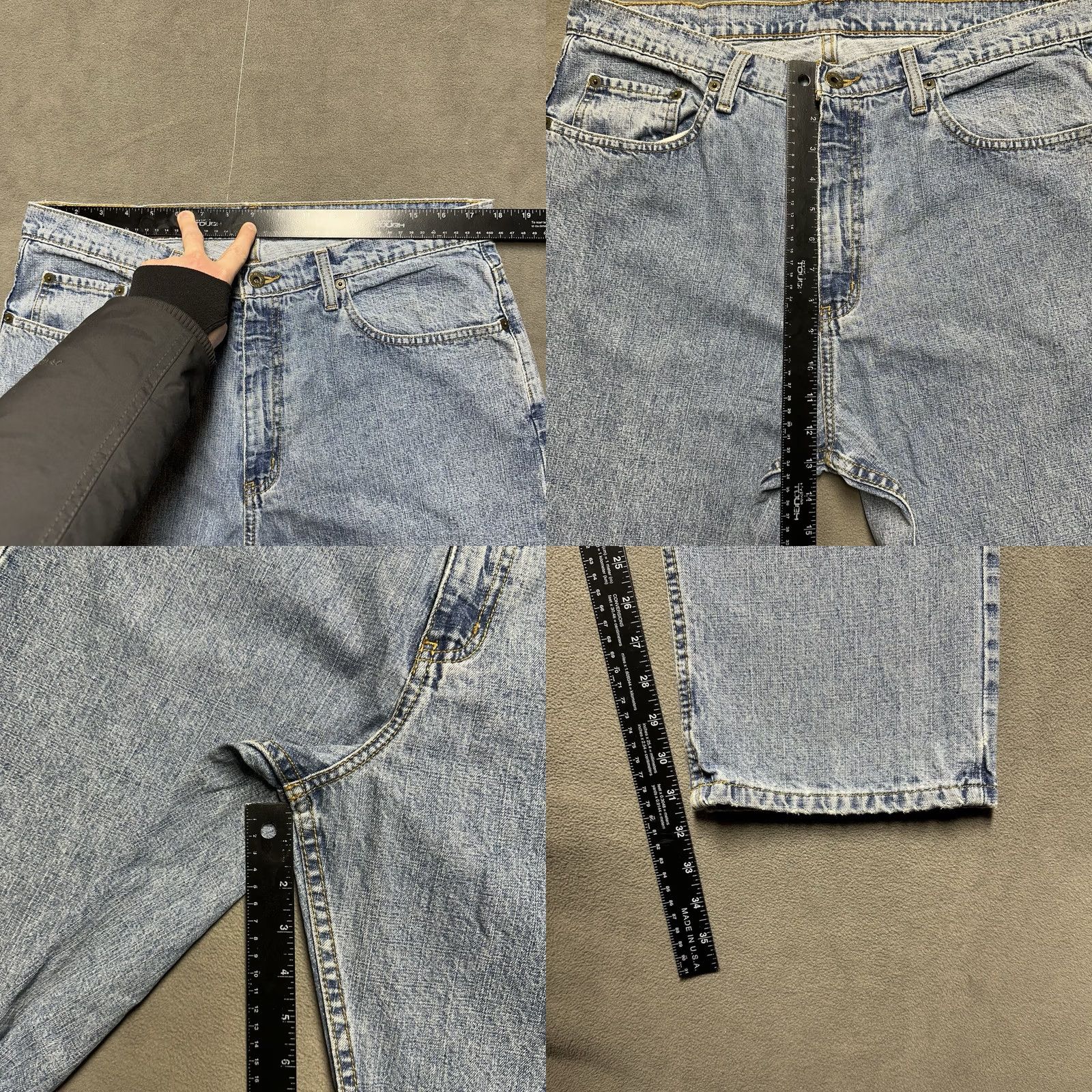Polo Ralph Lauren VINTAGE Jeans Mens 36 Blue Ralph Lauren 36x32 36x31 Classic Relaxed Fit Tapered EUC Size US 36 / EU 52 - 9 Thumbnail