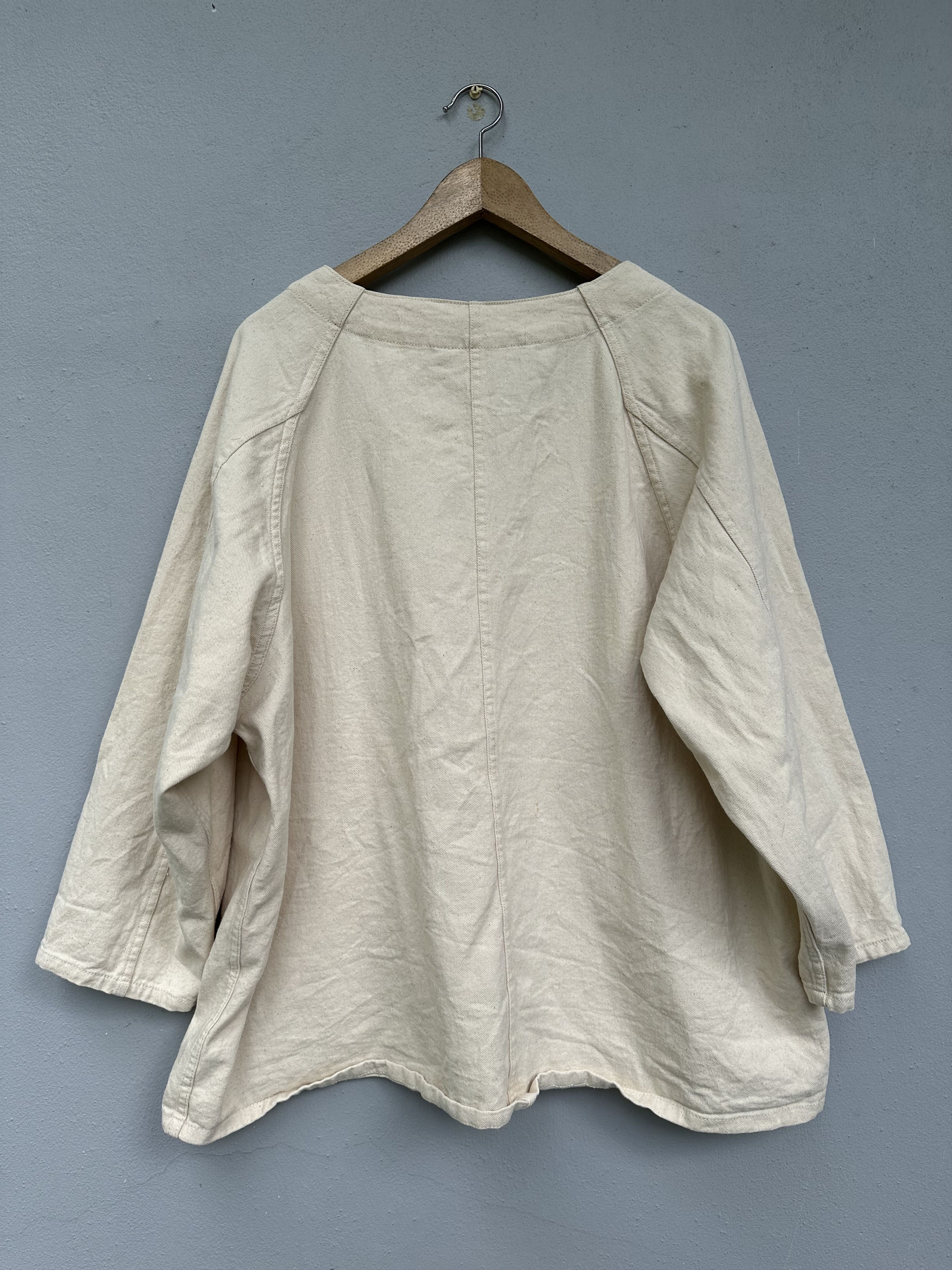 JCPenney Collarless Foremost Penney Workwear Canvas Sanforized Jacket Size US XL / EU 56 / 4 - 3 Thumbnail