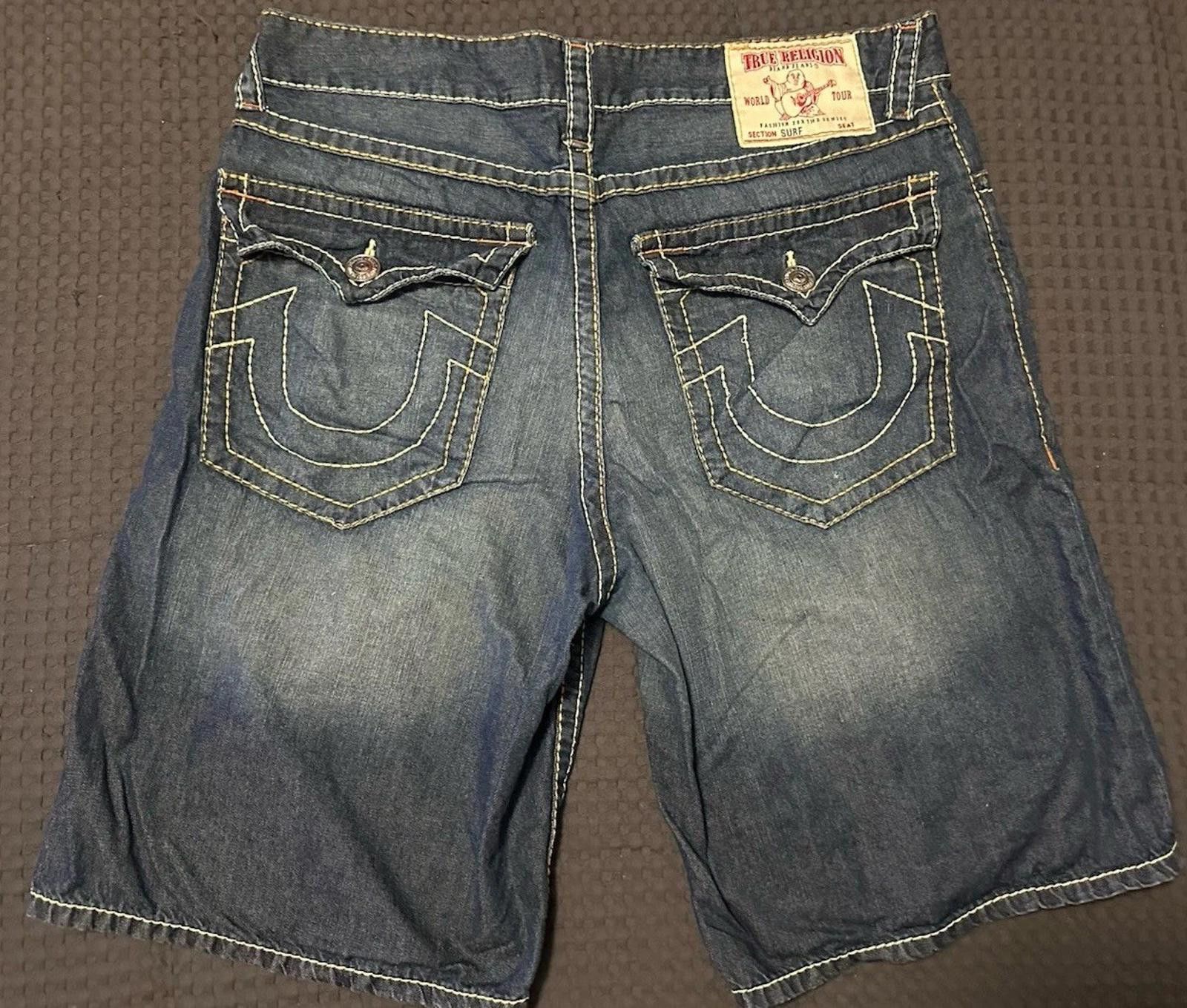 True Religion True Religion Jeans Swimwear Blue Denim Surf Shorts Men’s 38 Size US 32 / EU 48 - 2 Thumbnail