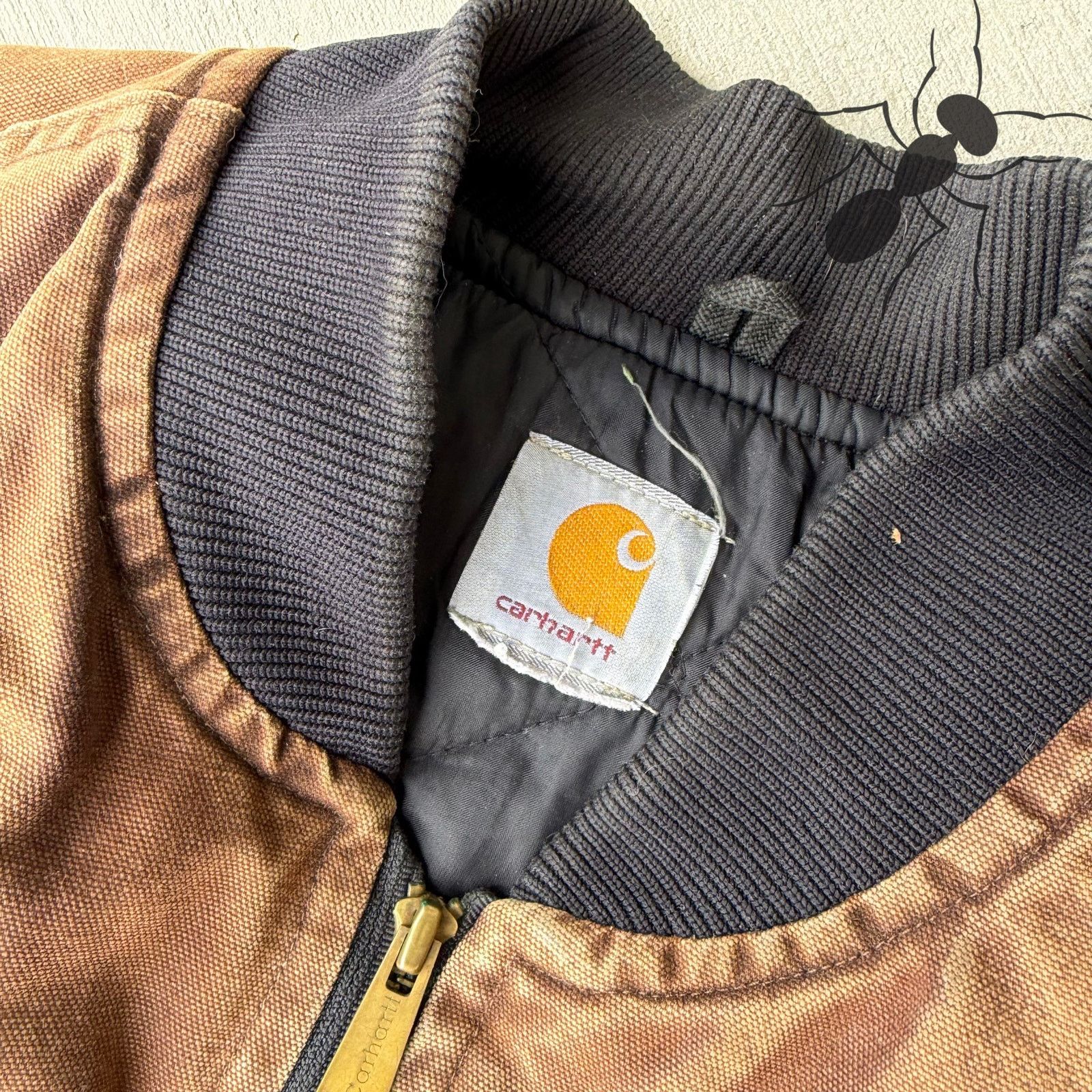Carhartt × Vintage Carhartt faded DKB brown quilted work wear vest Size US L / EU 52-54 / 3 - 3 Thumbnail