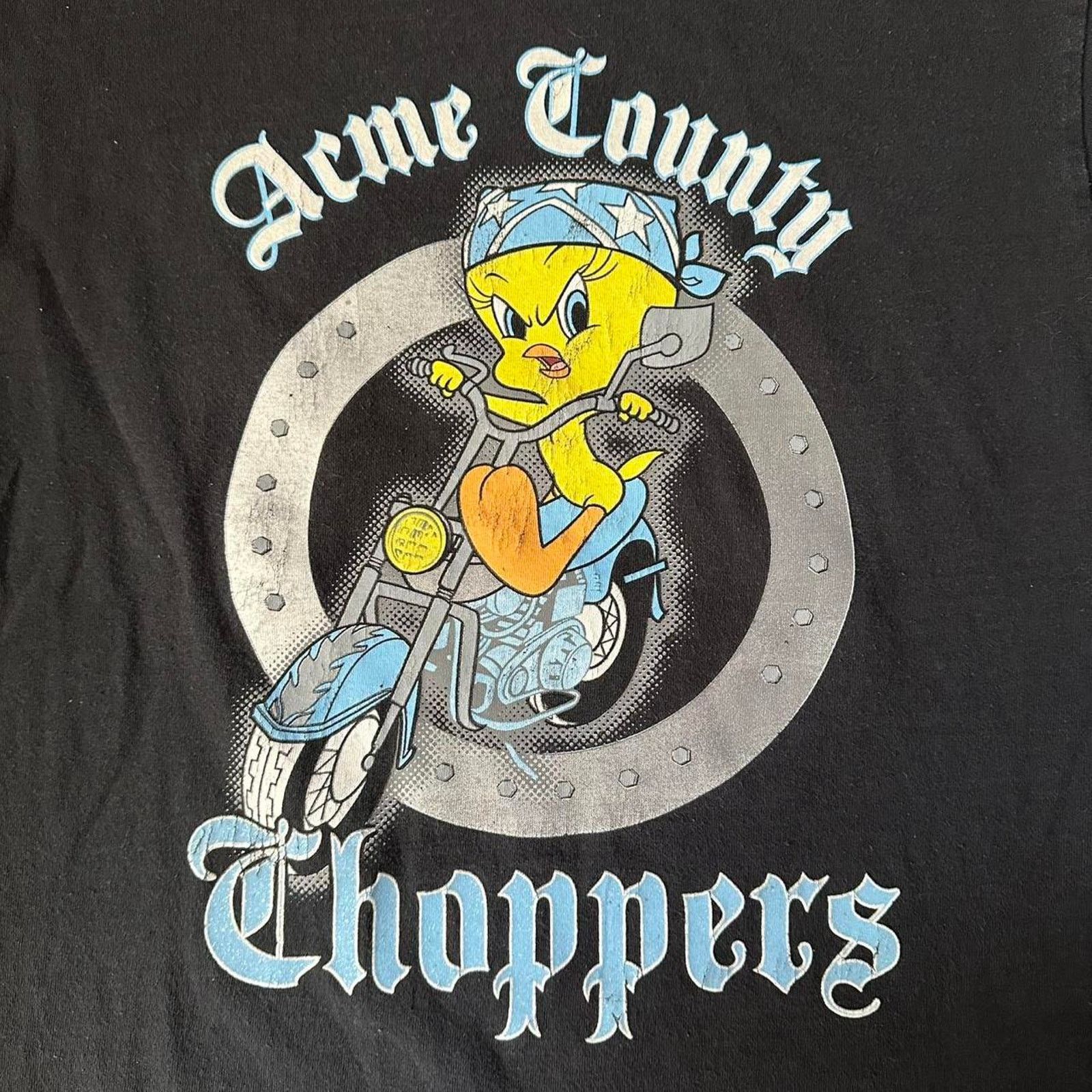Acme Clothing Looney Tunes Acme County Choppers Tweety Bird T Shirt size M Size US M / EU 48-50 / 2 - 3 Thumbnail