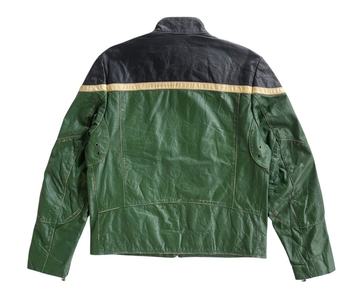 Vintage Vintage Buffalo Leather Bikers Jacket Size US L / EU 52-54 / 3 - 3 Thumbnail