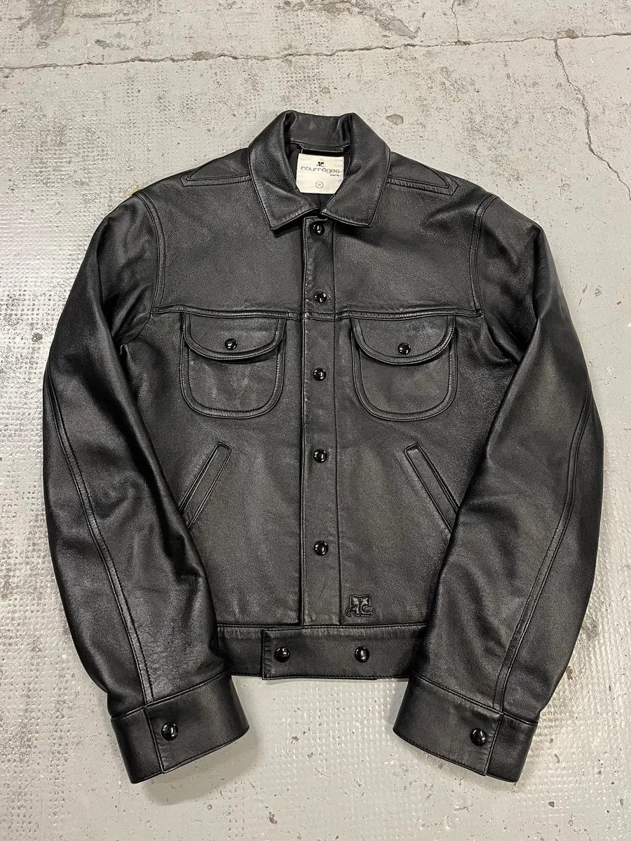 Courreges AW2023 Courrèges Worker Black Minimalist Leather Black Size US M / EU 48-50 / 2 - 1 Thumbnail