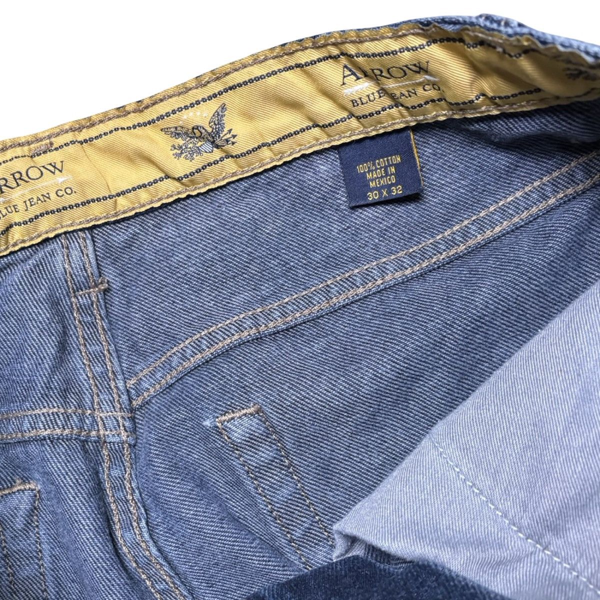 Arrow Vintage 90s Arrow Mid Wash Straight Loose Jeans 30 X 32 Size US 30 / EU 46 - 4 Thumbnail