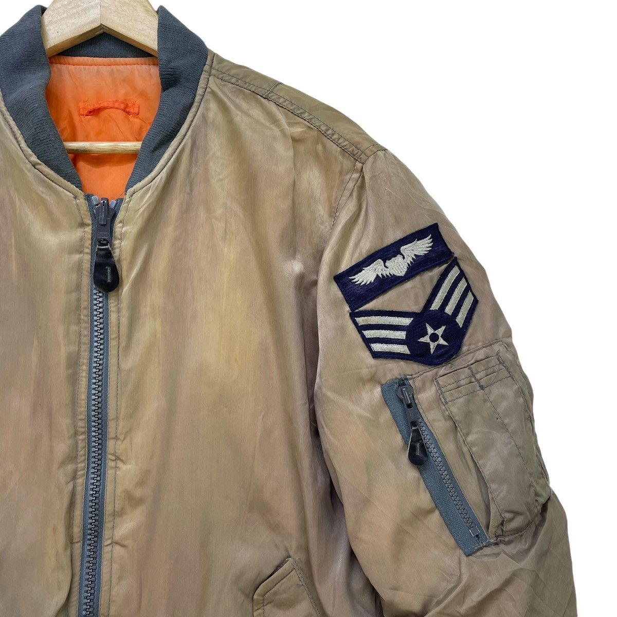 Vintage Vintage Bomber Ma 1 Europe SunFaded Jacket Size US L / EU 52-54 / 3 - 4 Thumbnail