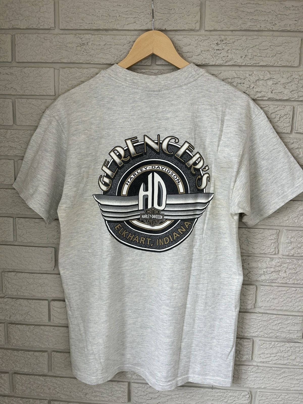 Harley Davidson × Vintage Vintage 90s Harley Davidson American Eagle T Shirt Size US M / EU 48-50 / 2 - 7 Thumbnail
