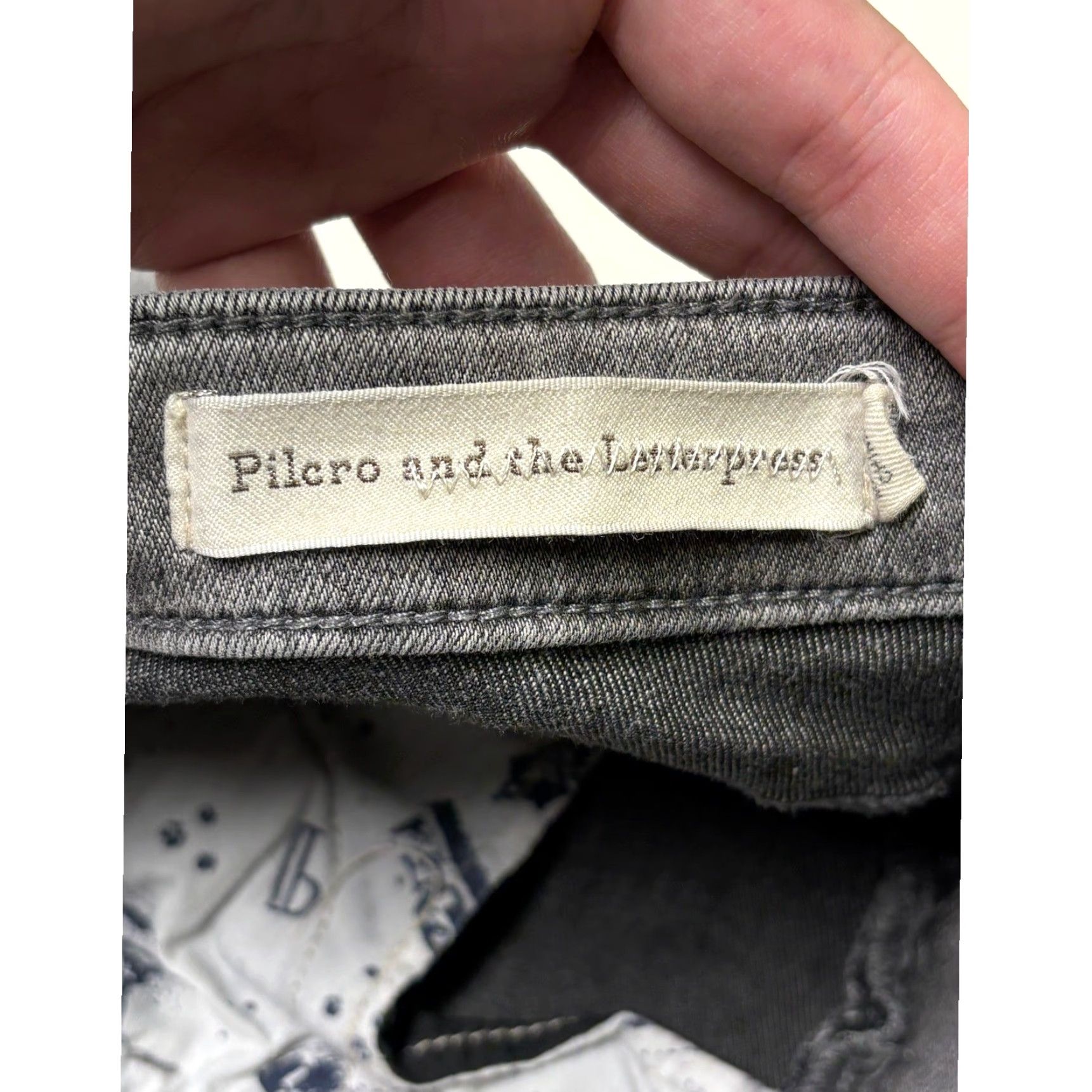 Vintage VINTAGE Pilcro And The Letterpress Mid Rise Skinny Jeans Women's 28X28 Grey Wash Denim Size 28" / US 6 / IT 42 - 5 Thumbnail