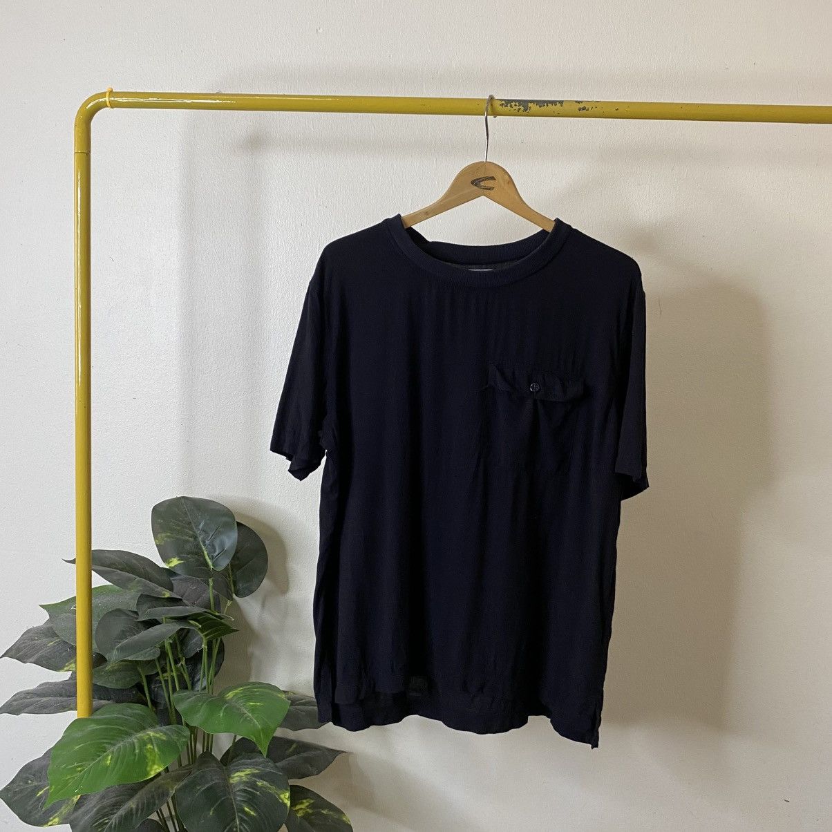 GRN GRN Tokyo Black Blank Single Pocket T Shirt Size US XL / EU 56 / 4 - 1 Thumbnail