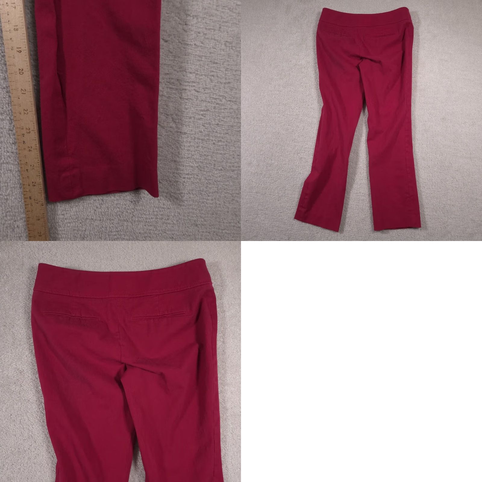 Loft LOFT Pants Womens 6 Red Kate Stretch Flare Side Zip Dress Career Work Office Pants Women's Red Kate Stretch Flare Side Zip Office Workwear 6 Womens Size 28" / US 6 / IT 42 - 9 Thumbnail