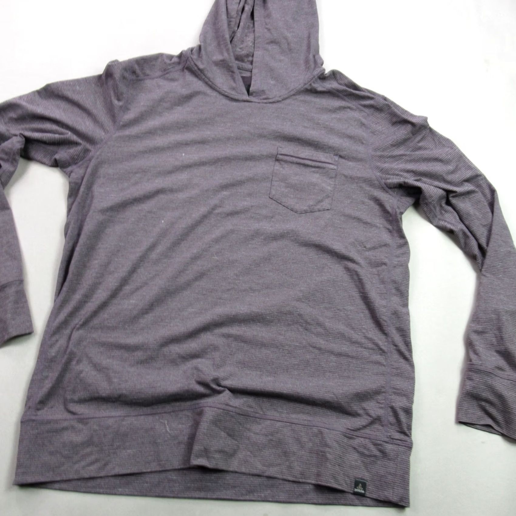 Prana prAna Hoodie Mens Large Hooded Pullover Outdoors Purple Casual Long Sleeve Size US L / EU 52-54 / 3 - 2 Thumbnail
