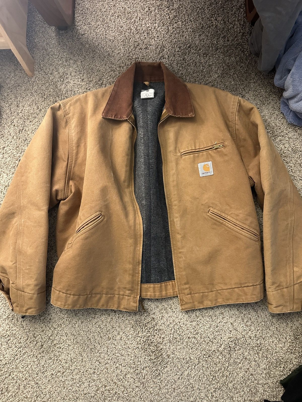Carhartt CRAZY union made vintage detroit J01 BRN | Grailed