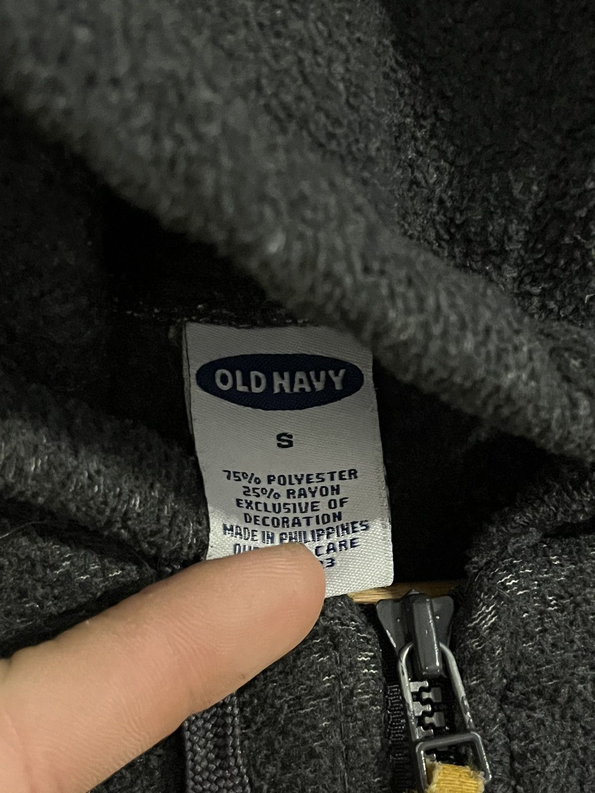 Old Navy × Vintage Vintage Y2K Old Navy Fleece Hoodie Size US S / EU 44-46 / 1 - 4 Thumbnail