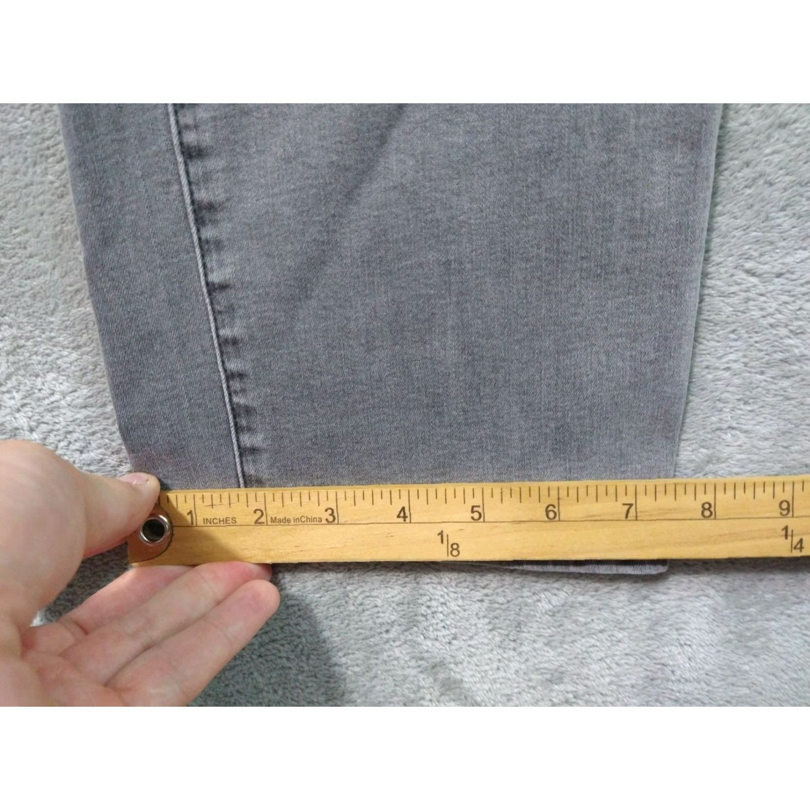 NYDJ NYDJ Jeans Womens 20W Gray Denim Sheri Slim Lift Tuck High Rise Cropped Stretch Cropped Size 42" / US 20 - 6 Thumbnail