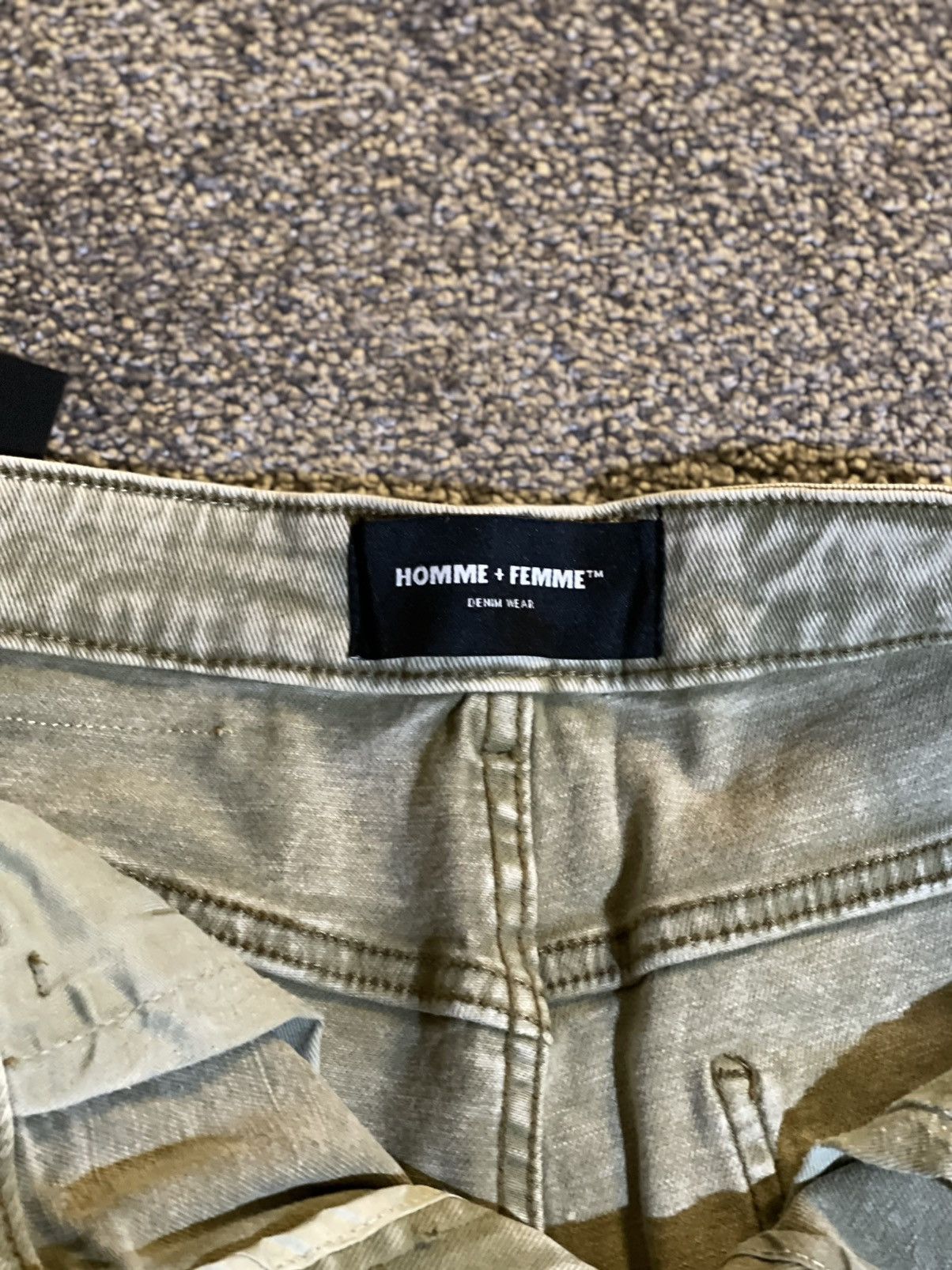 Homme + Femme La Homme + Femme Denim Strapped Cargo Sz 34 Size US 34 / EU 50 - 6 Thumbnail