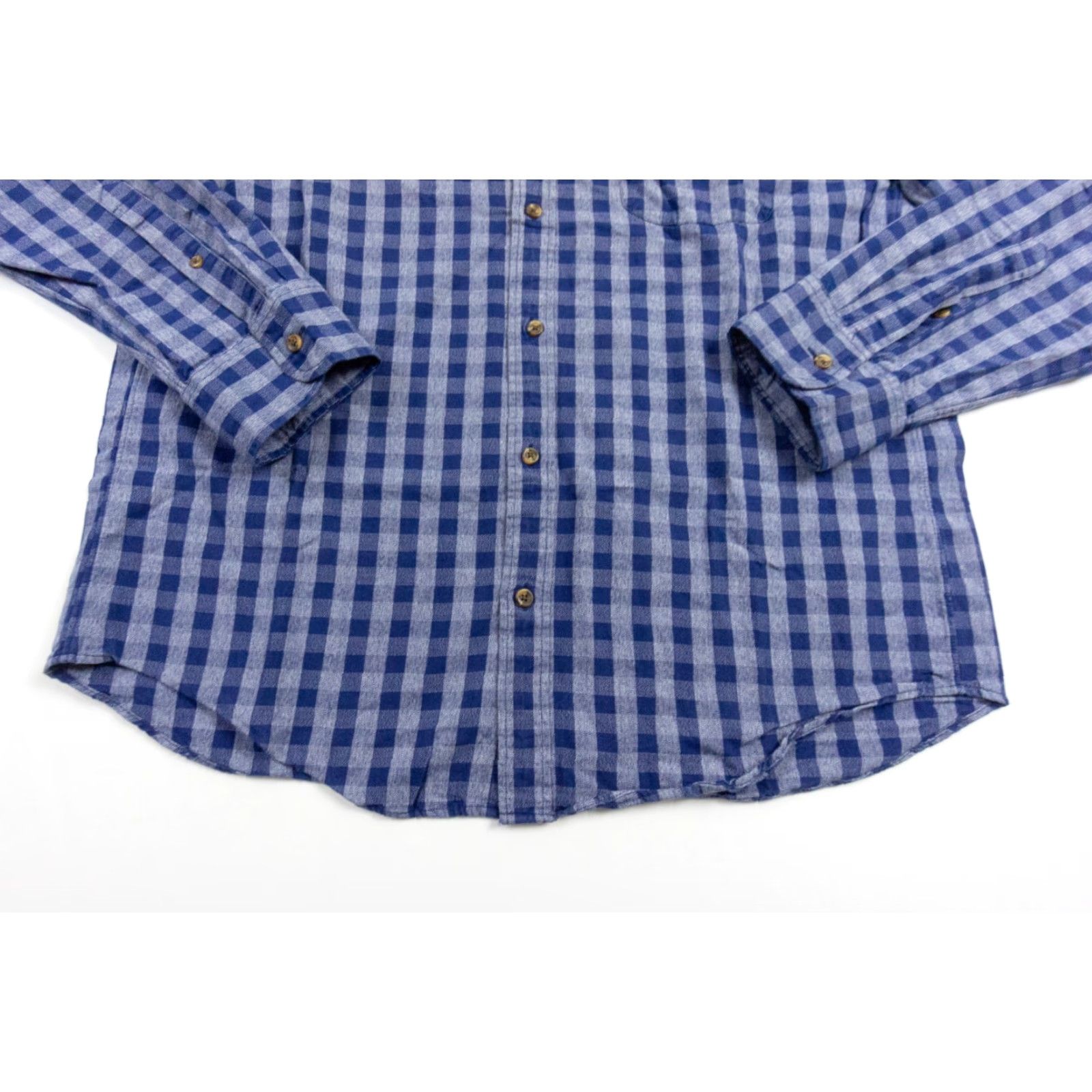 J.Crew VINTAGE J.CREW Men's Shirt Long Sleeve Button Up Plaid Cotton Fall Spring Summer Winter XL Blue Preppy Size US XL / EU 56 / 4 - 3 Thumbnail