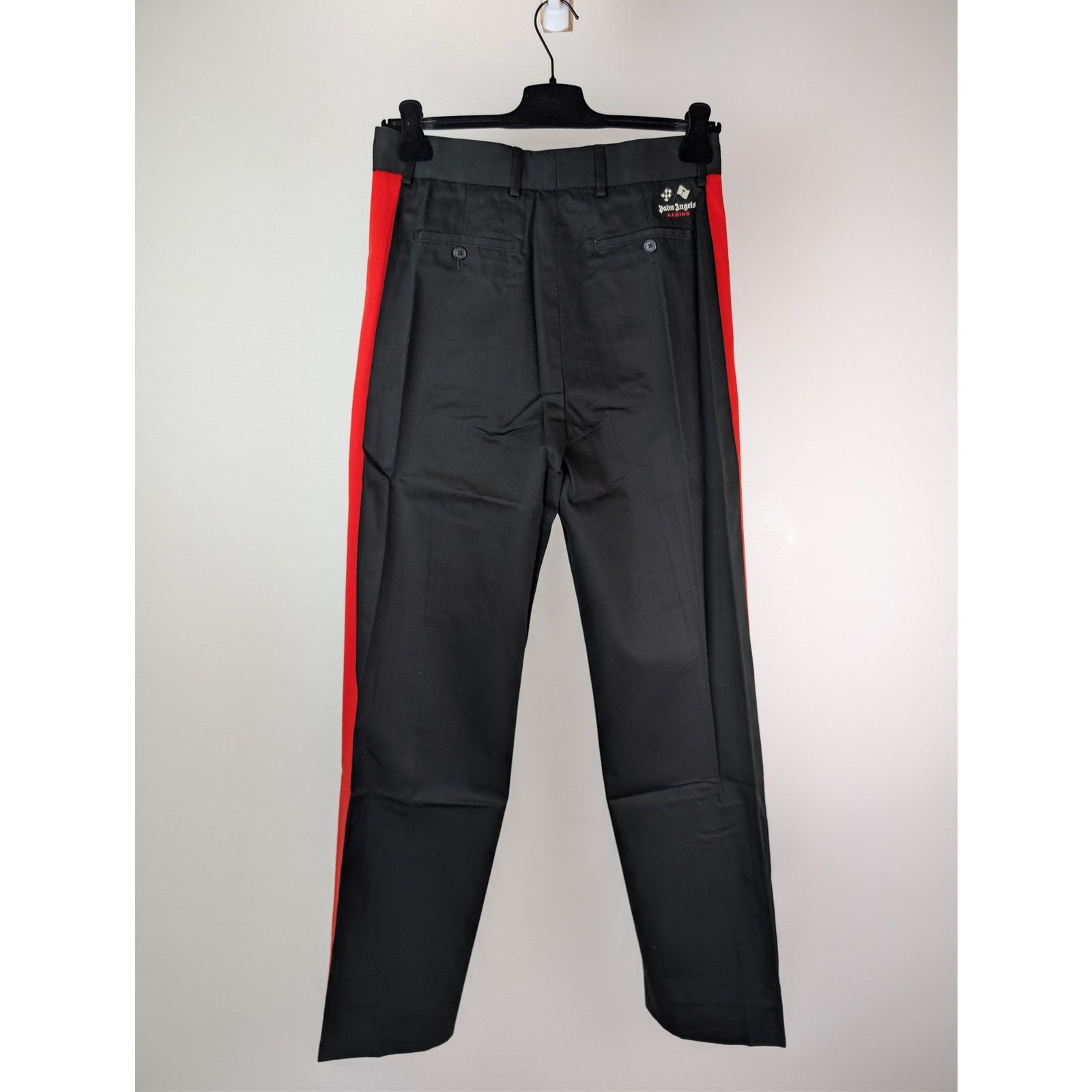 Palm Angels o1rshd1 Racing Chino Pants in Black / Red Size US 32 / EU 48 - 10 Thumbnail