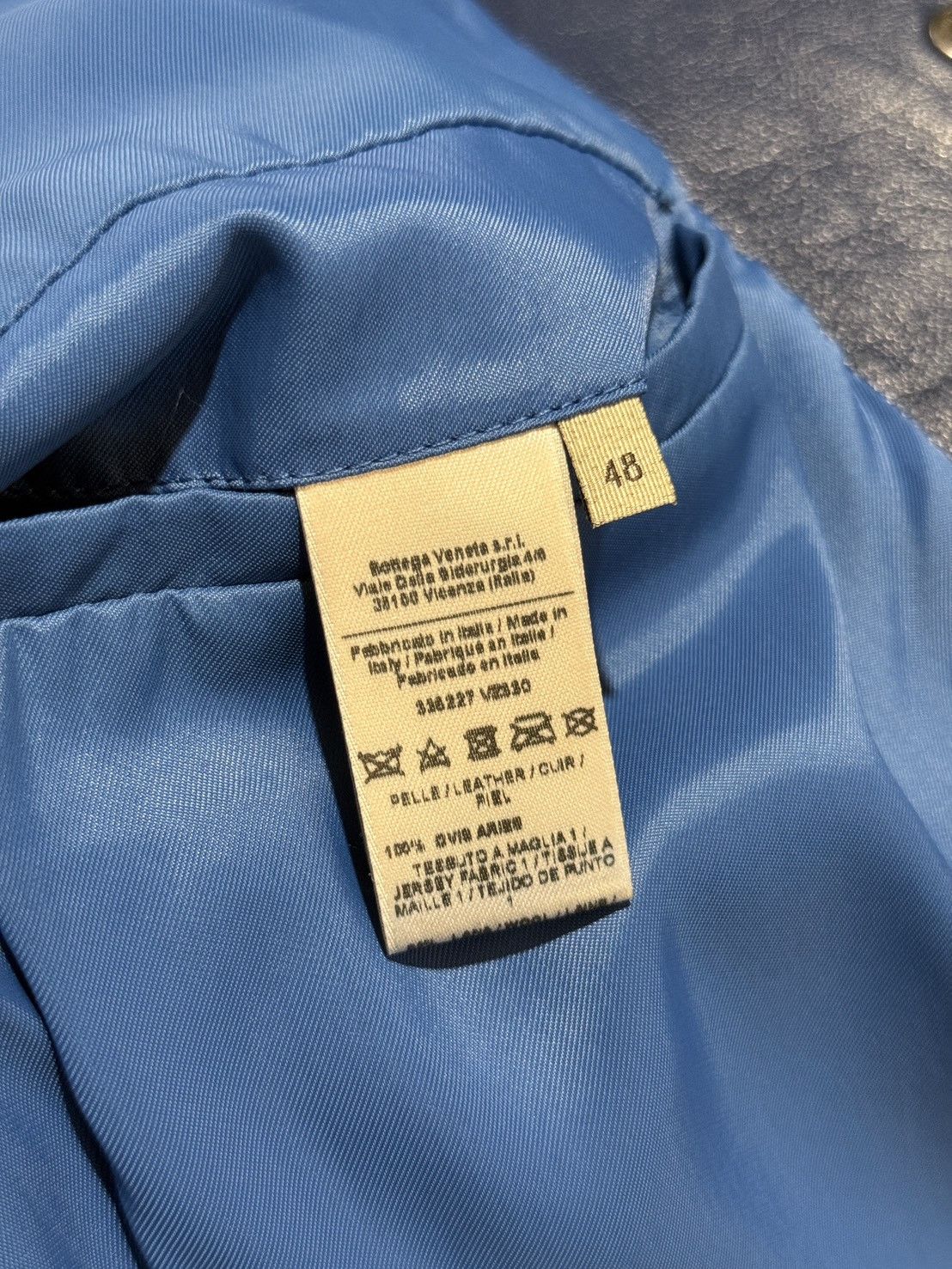 Bottega Veneta Bottega Veneta blue leather bomber jacket Size US M / EU 48-50 / 2 - 8 Thumbnail