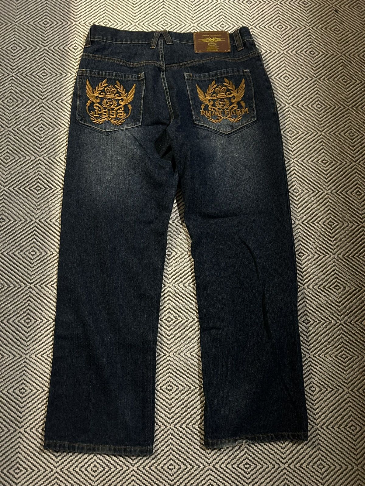 Phat Farm Y2K phat farm embroidered pants Size US 36 / EU 52 - 2 Thumbnail